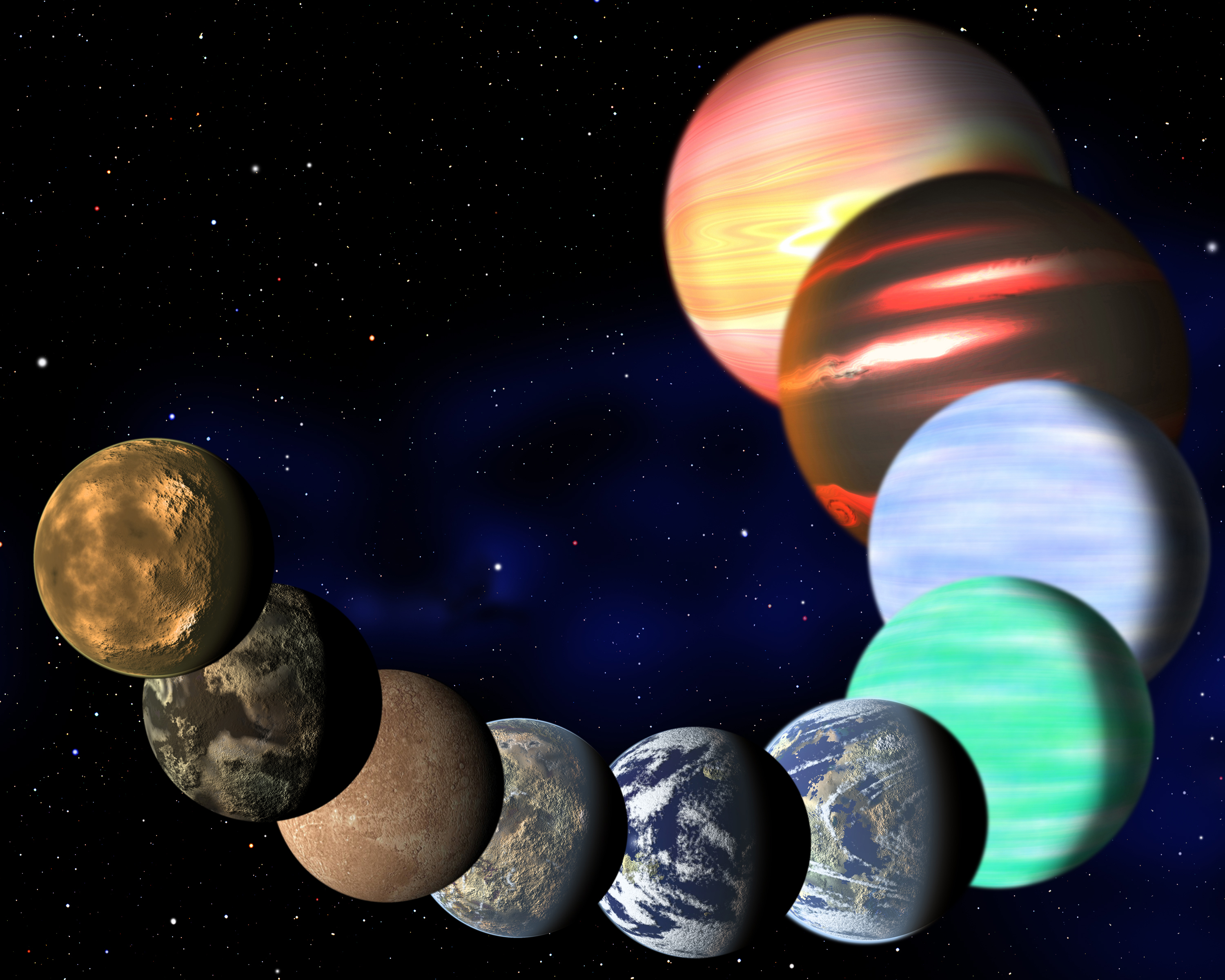 Какие бывают планеты в космосе. Юпитер Кеплер. Экзопланета Кеплер Юпитер. Парад планет Кеплер.