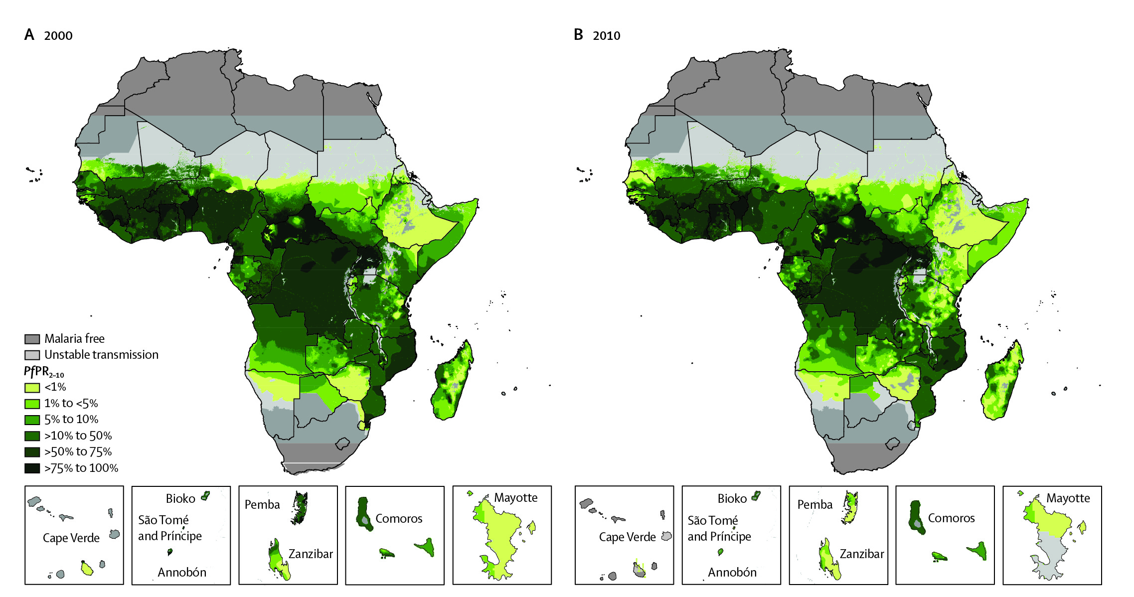 Малярия в Африке динамика