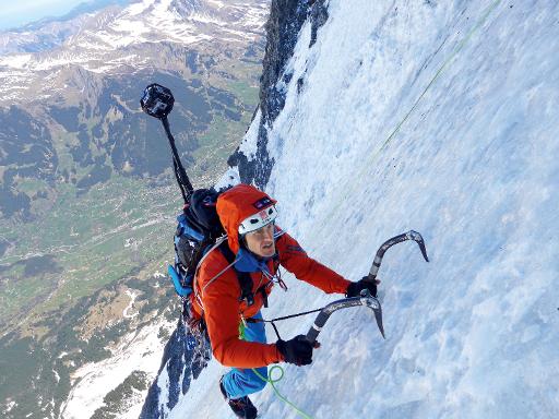 climbing the eiger north face