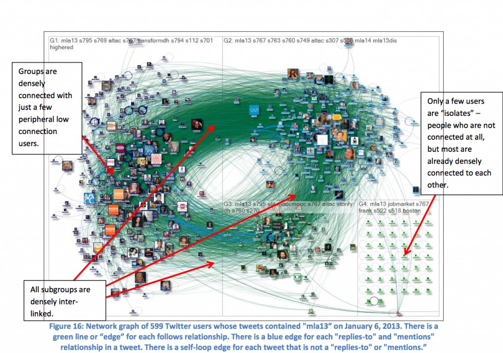 Twitter analysis reveals six distinct network types