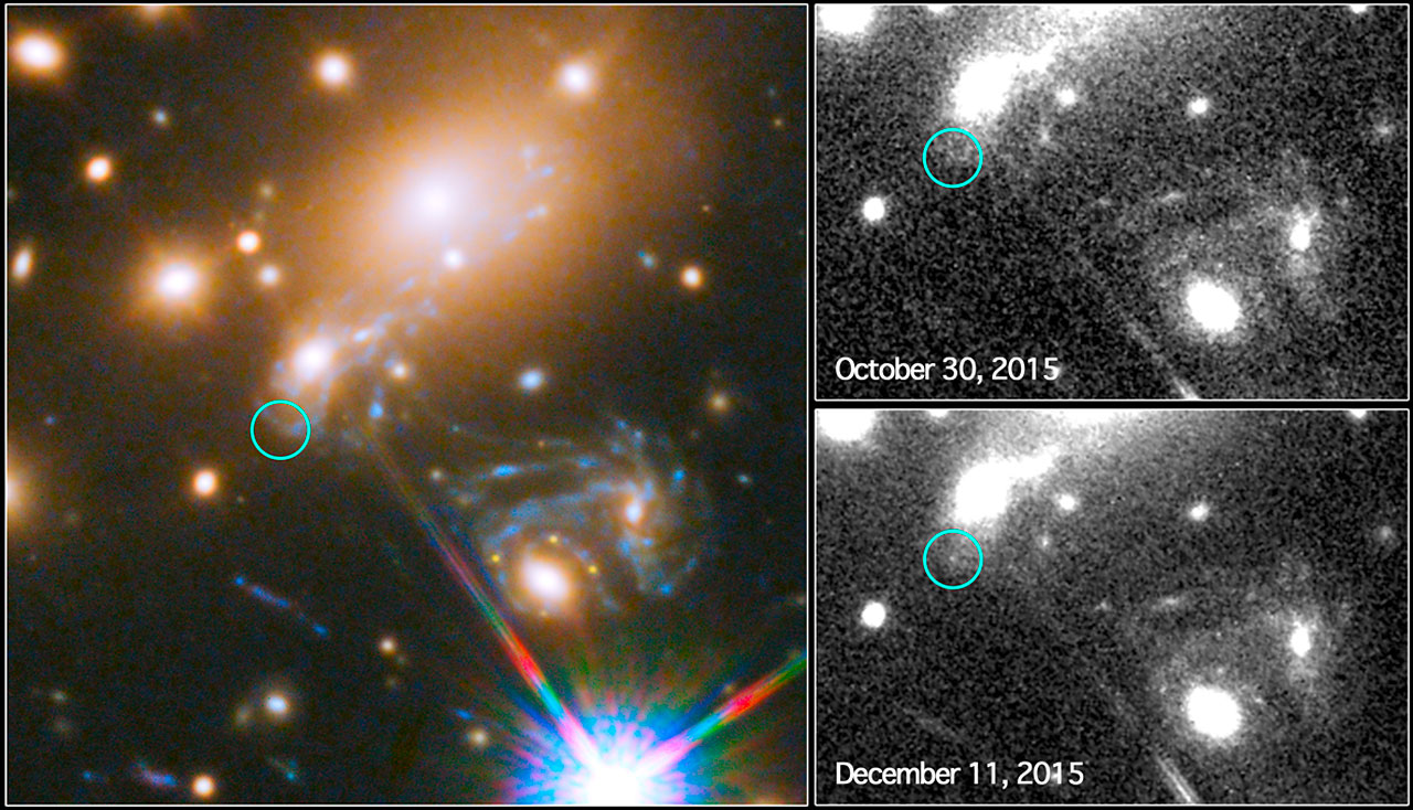 Hubble Captures First Ever Predicted Exploding Star