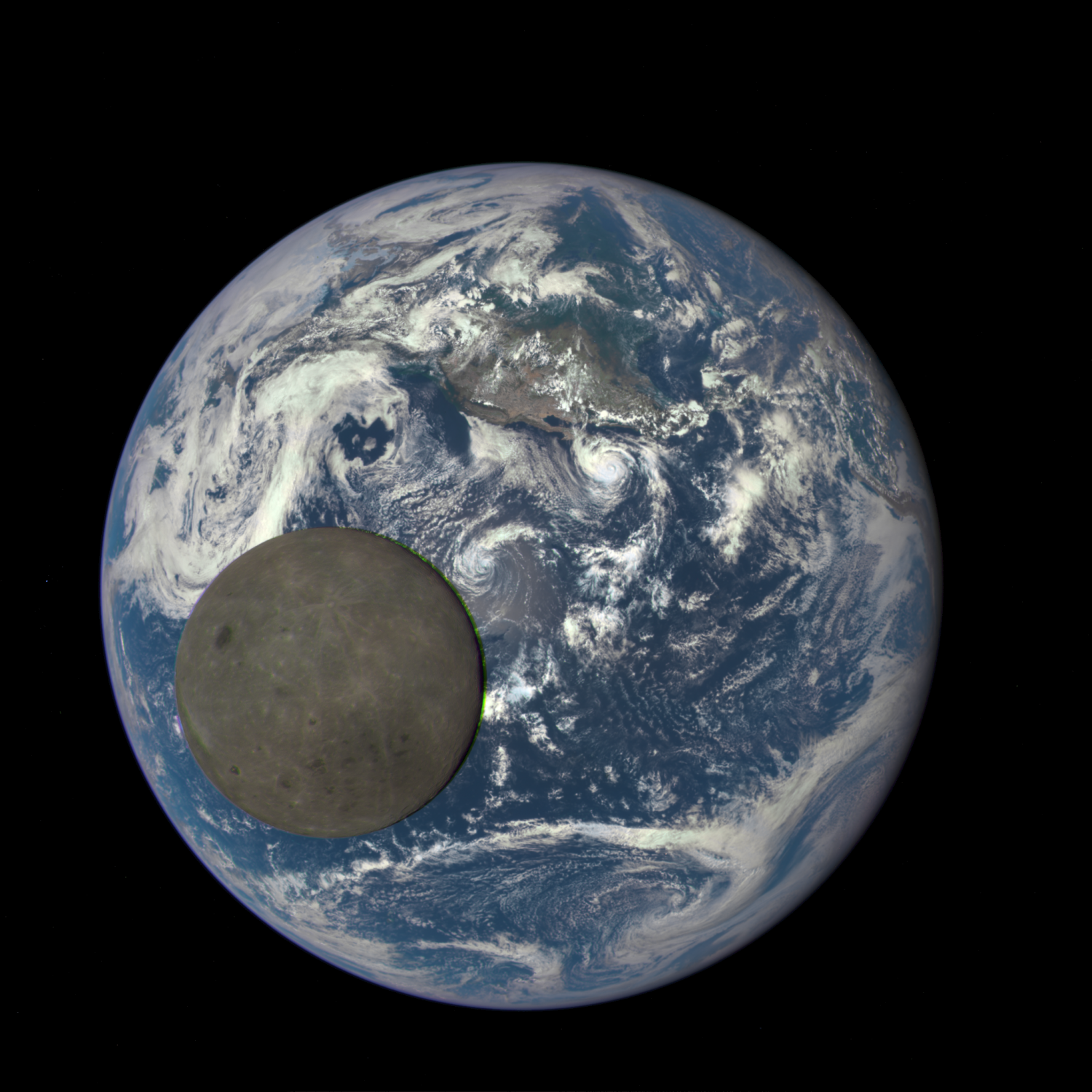 From A Million Miles Away Nasa Camera Shows Moon Crossing Face Of