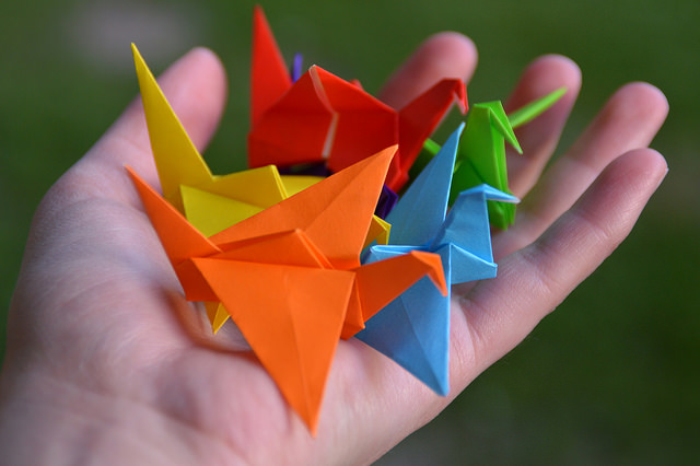 A New Way to Fold  One Sheet Two Colors: Origami Book by Ryan
