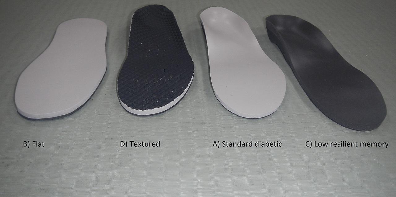 Arch-filled insoles for diabetic 