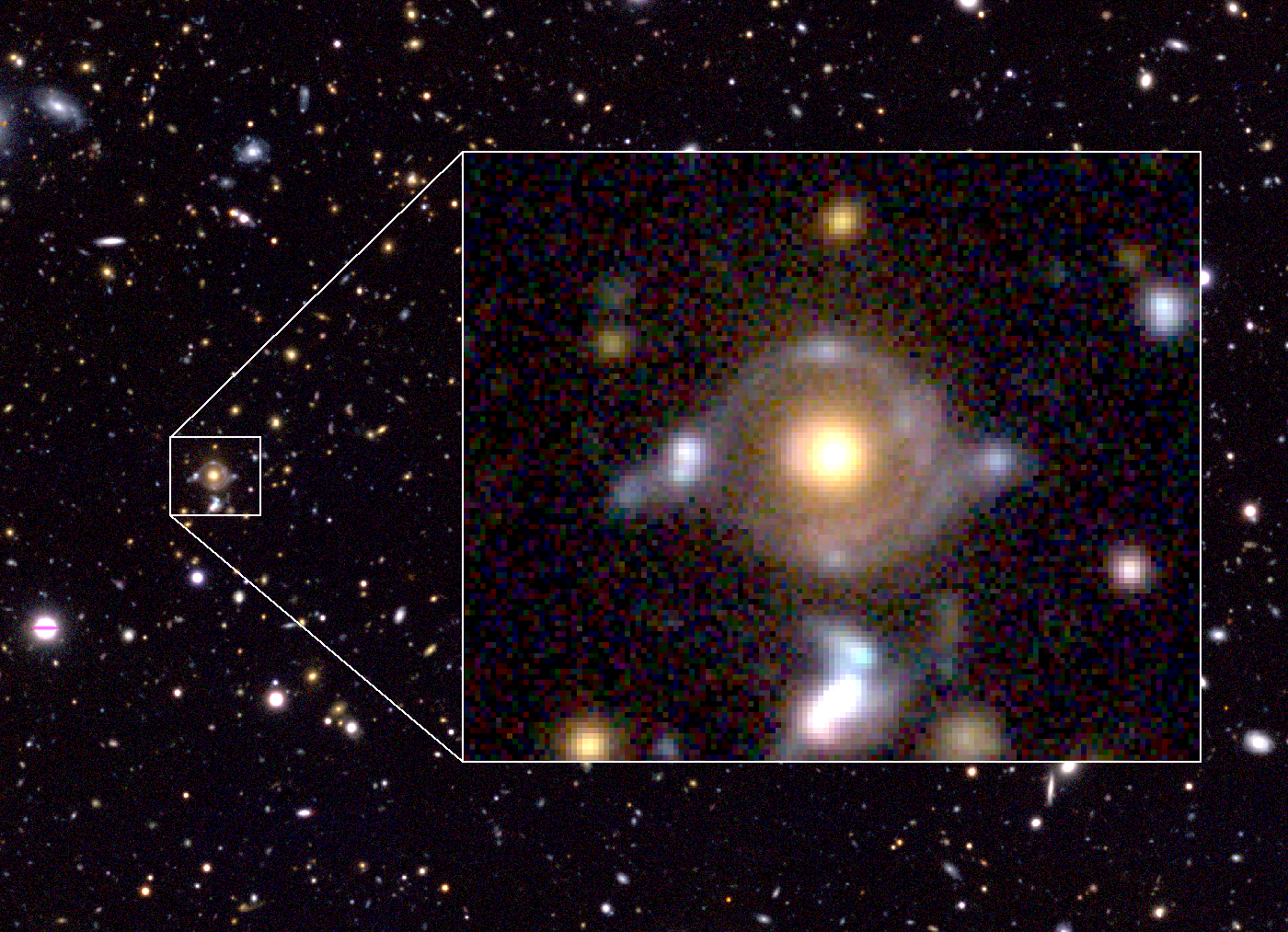 Astronomers Find New Ancient Source Of Gravitational Lensing