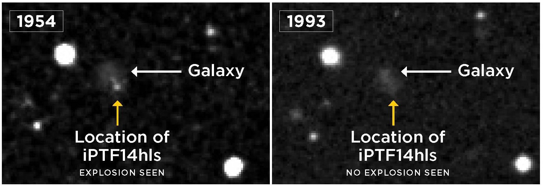 Star exploded, survived, and exploded again more than 50 years later