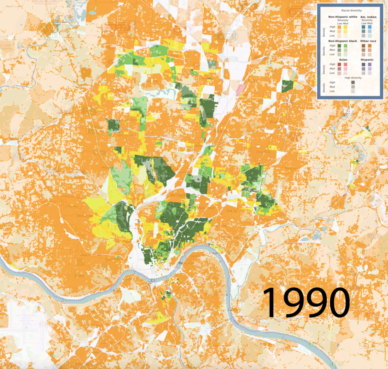 New Map Shows Racial Diversity Of Every Neighborhood In