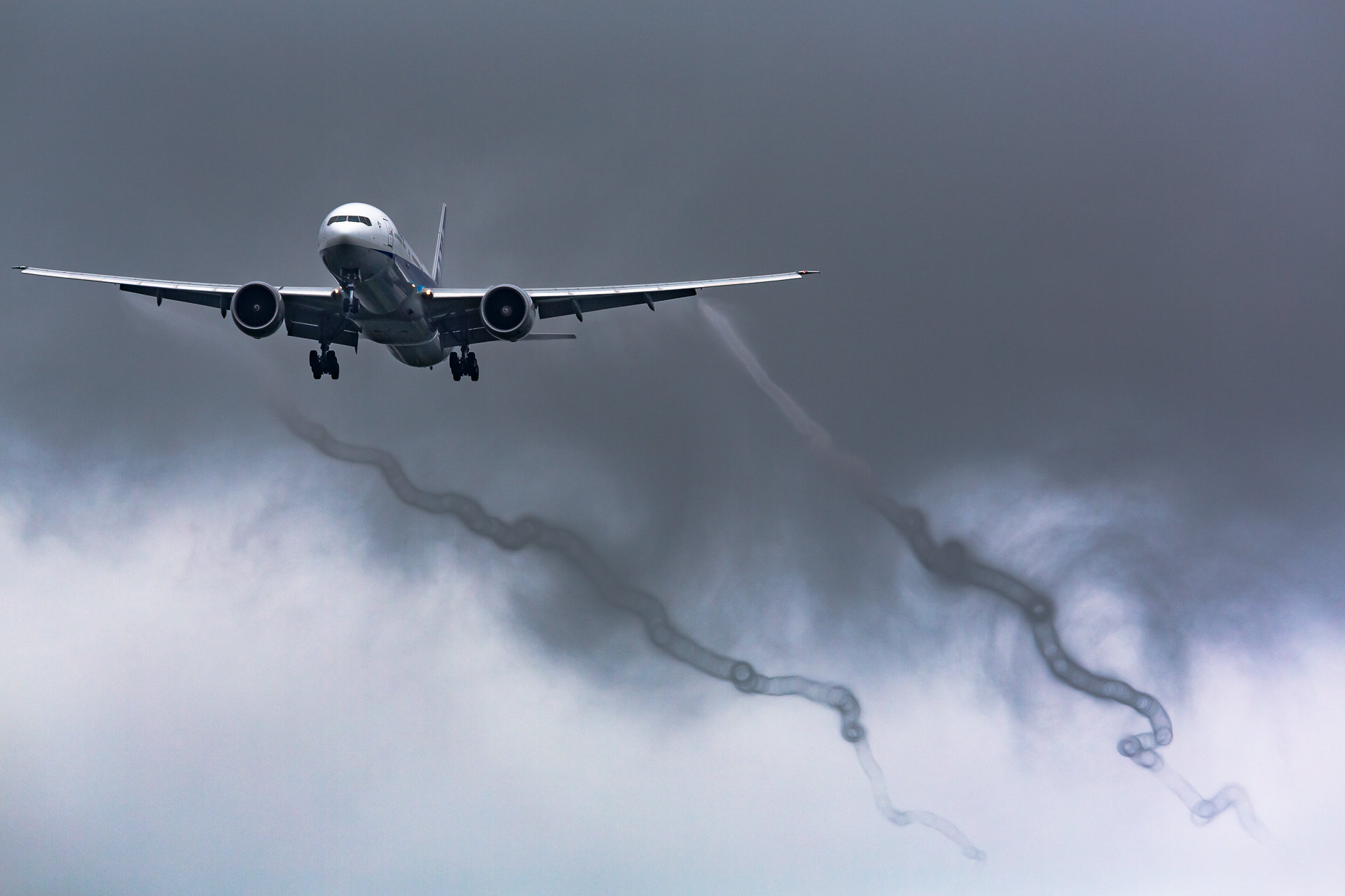 Wingtip vortices cause downwash which reduces the effective angle
