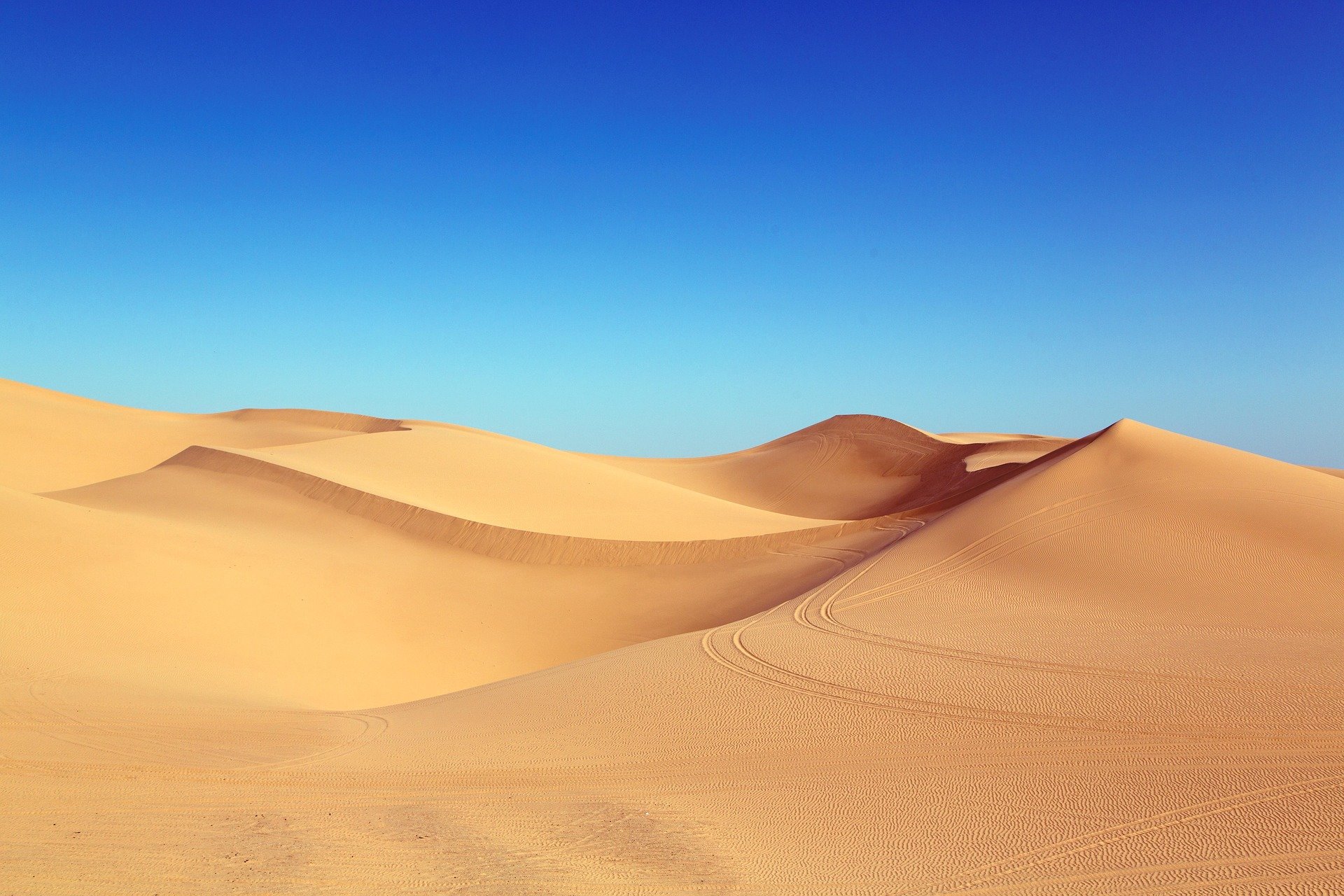 Red Sand Dune with Ripple and Blue Sky Stock Photo - Image of wind