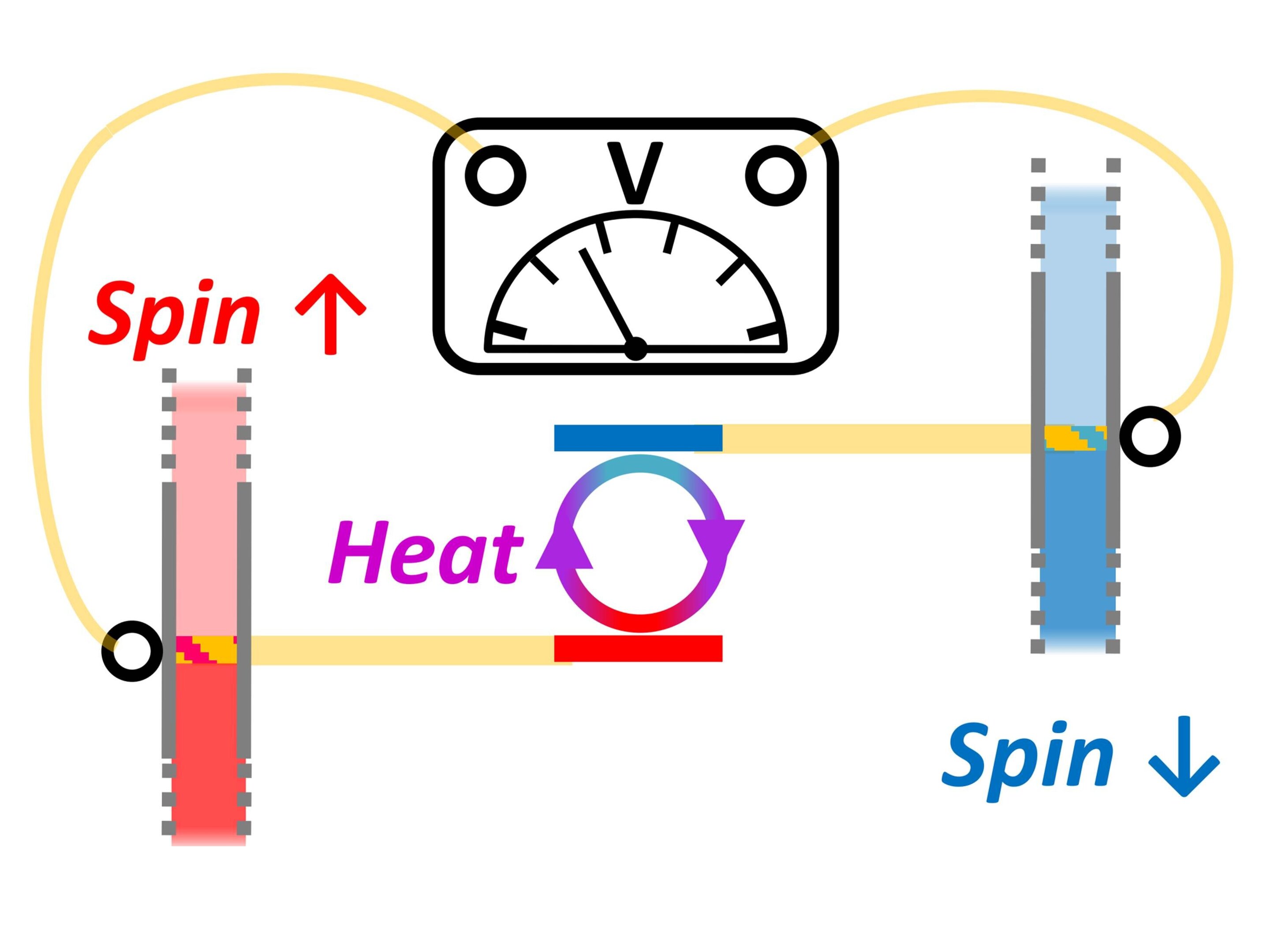 Combining spintronics and quantum thermodynamics to harvest energy at room temperature