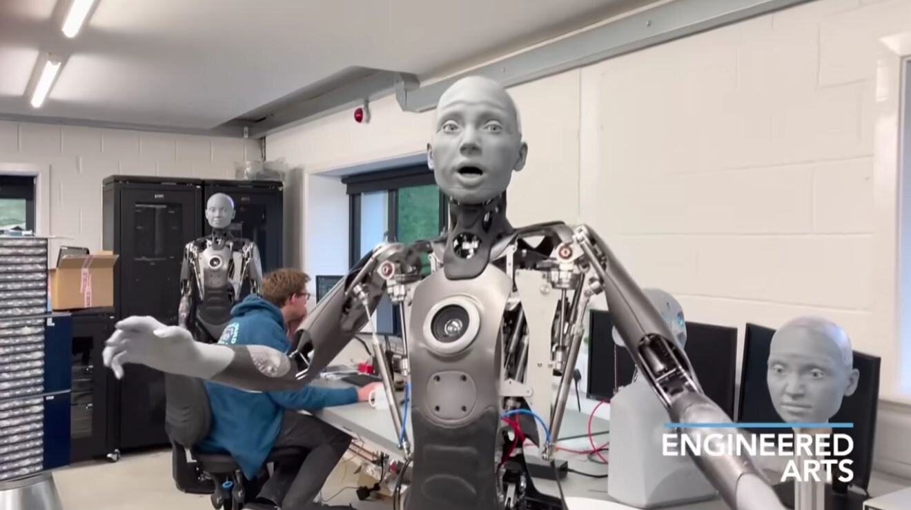 Ameca robot shows off new level of facial expressions