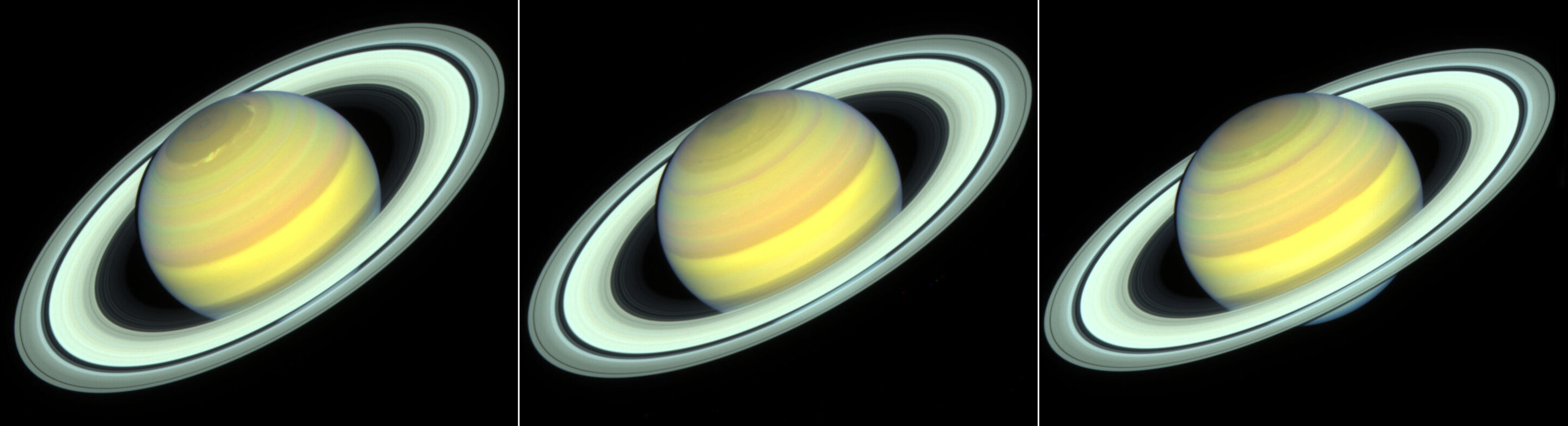 Hubble sees a change of seasons on Saturn