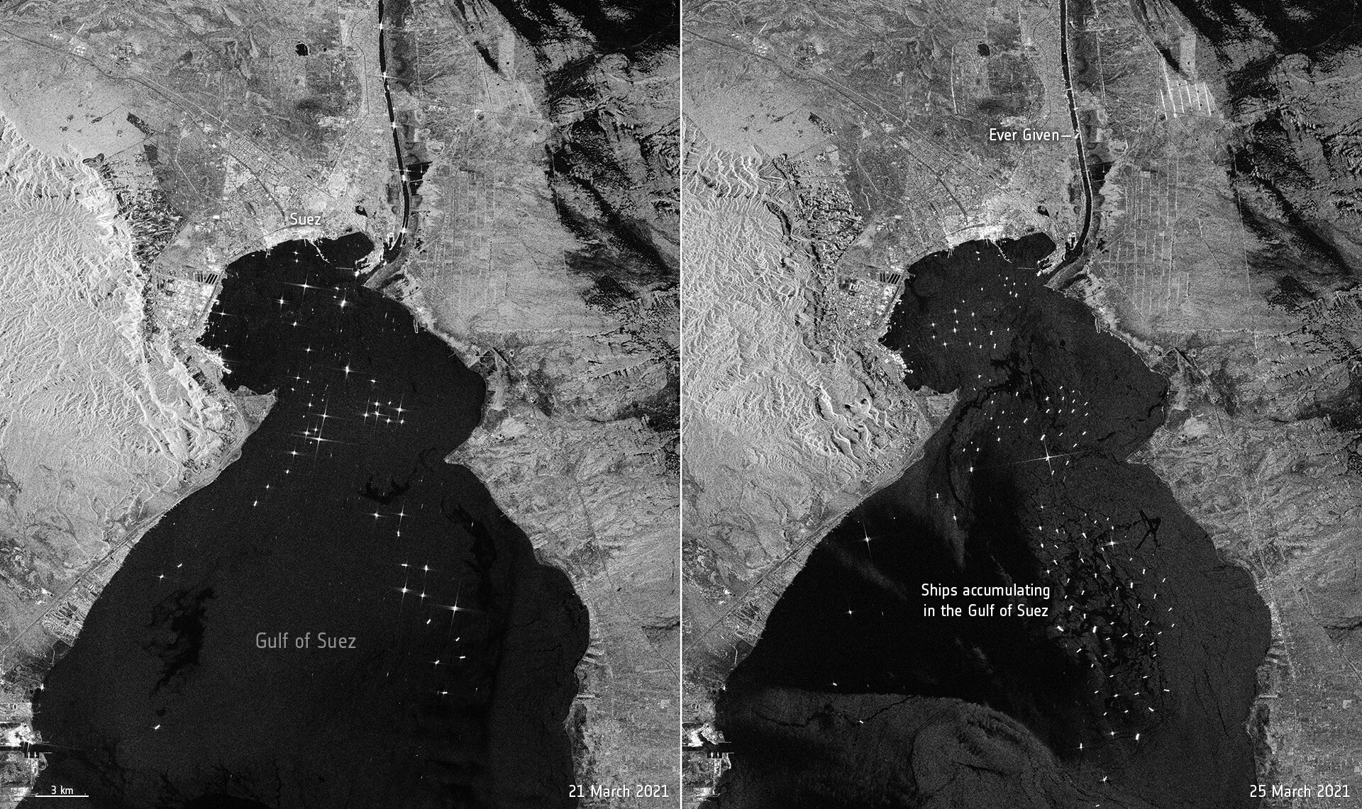 Suez Canal in 3d, Satellite View, Egypt Stock Illustration - Illustration  of port, traffic: 57592825