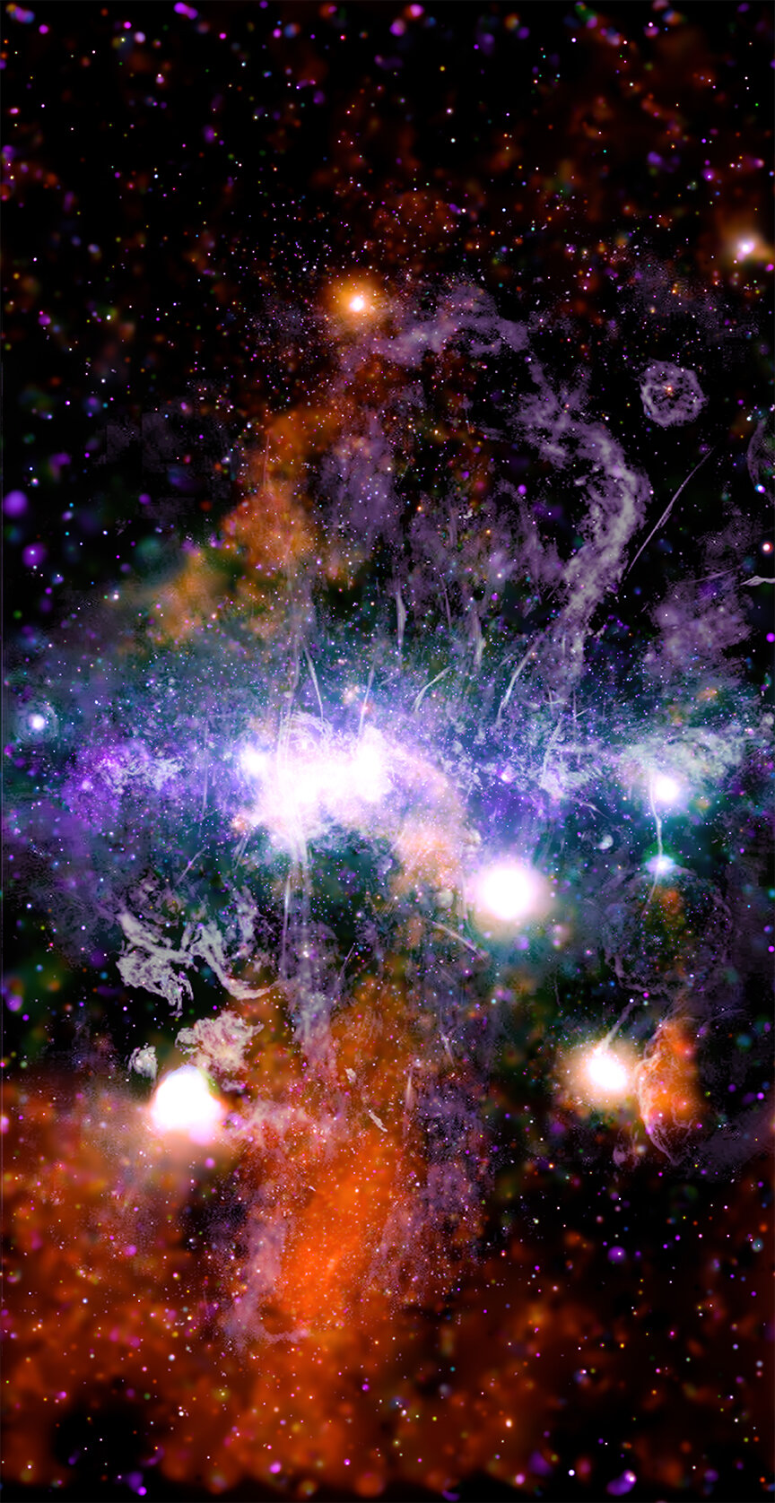 Photo of Des cordes magnétiques tissent un magnifique tissu de galaxie