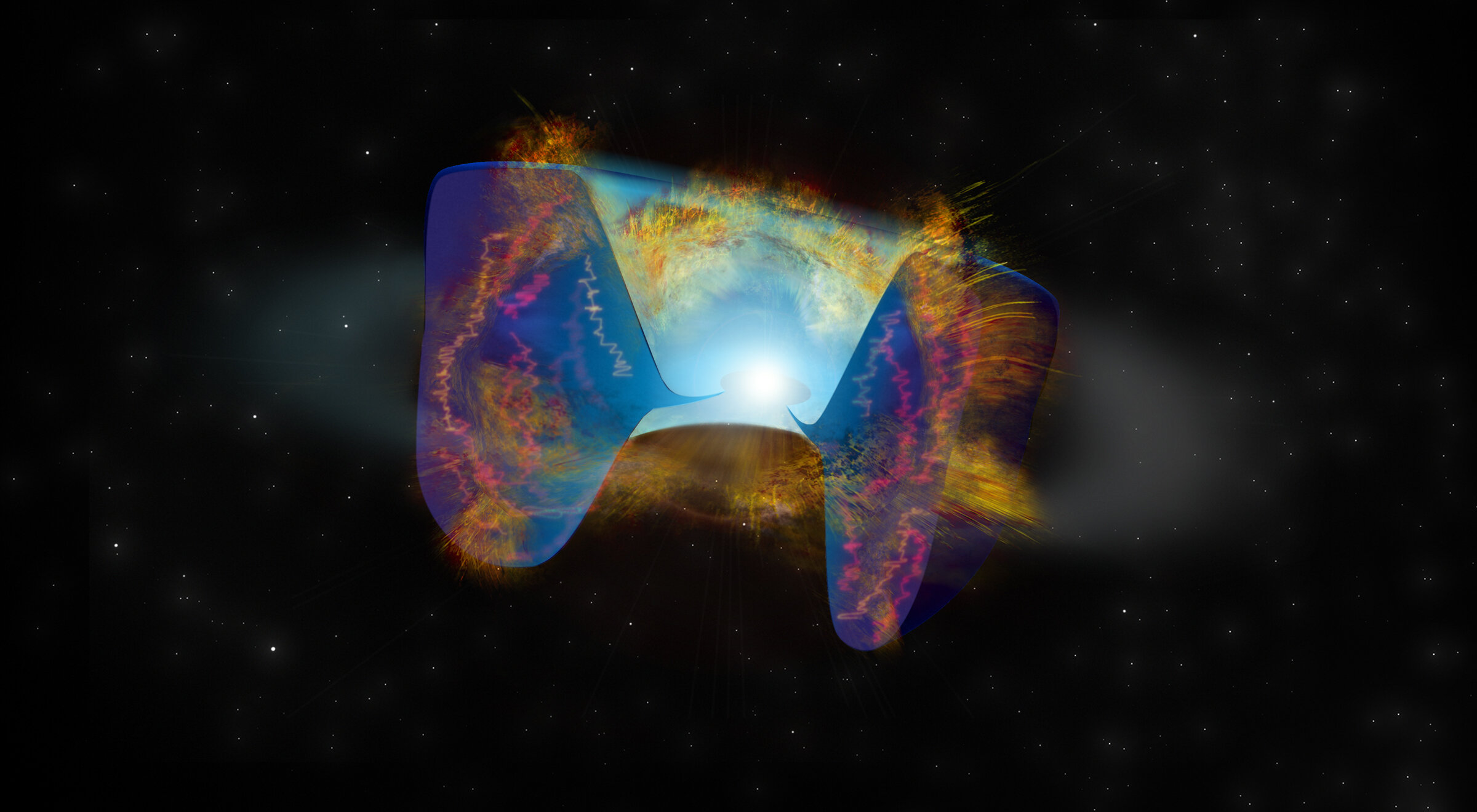Stellar collision triggers supernova explosion