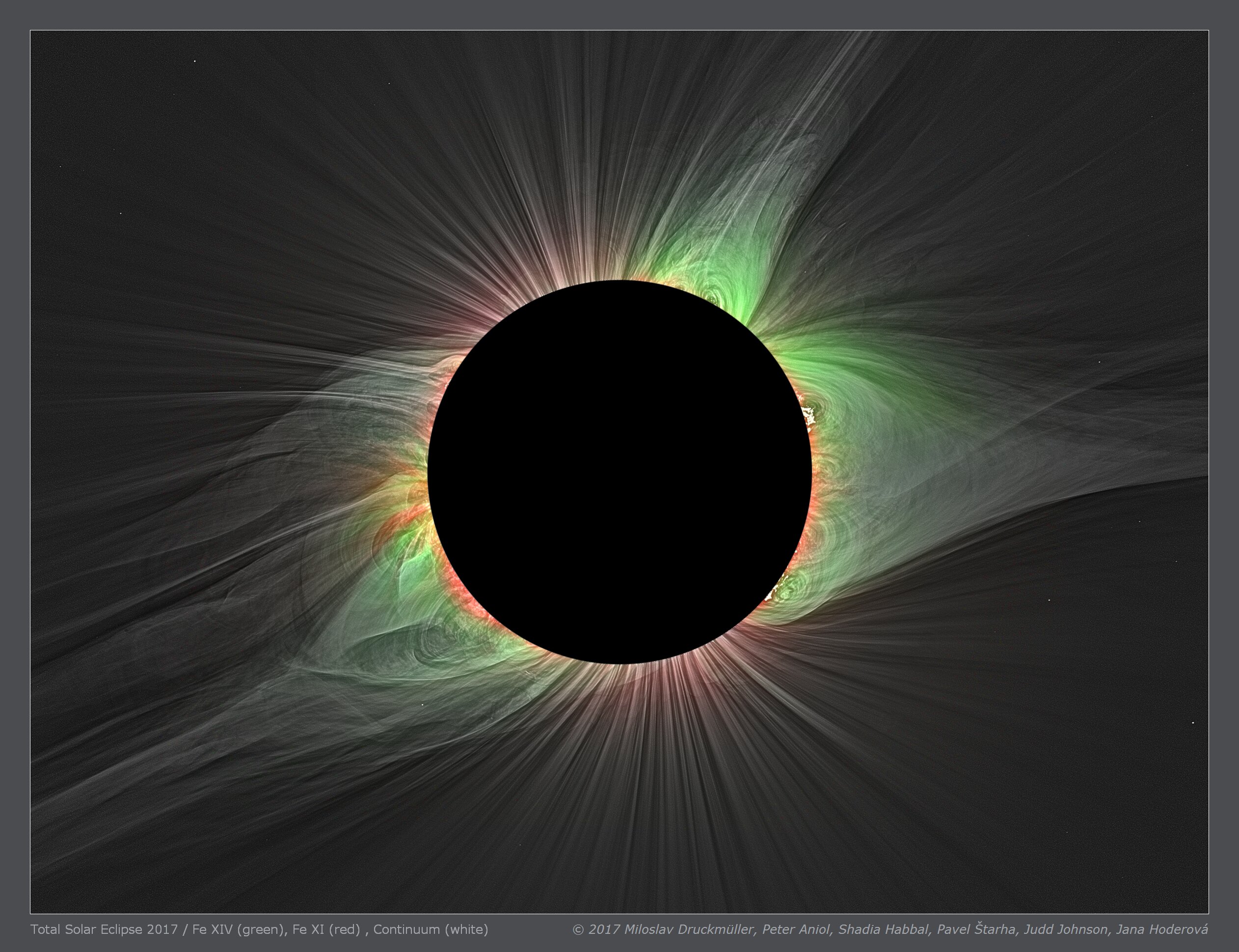 Total solar eclipses shine a light on the solar wind with help from