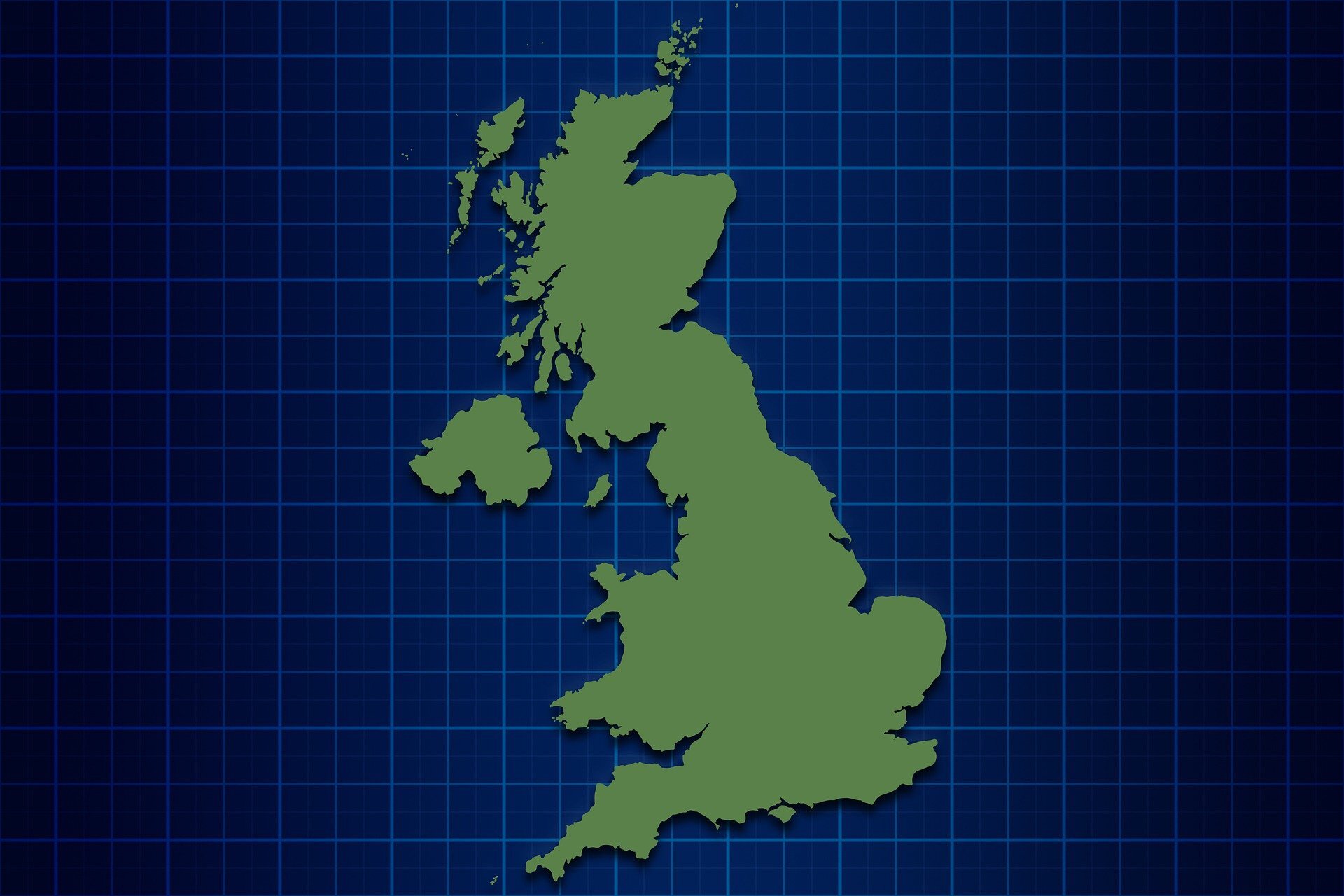 карта великобритании и северной ирландии