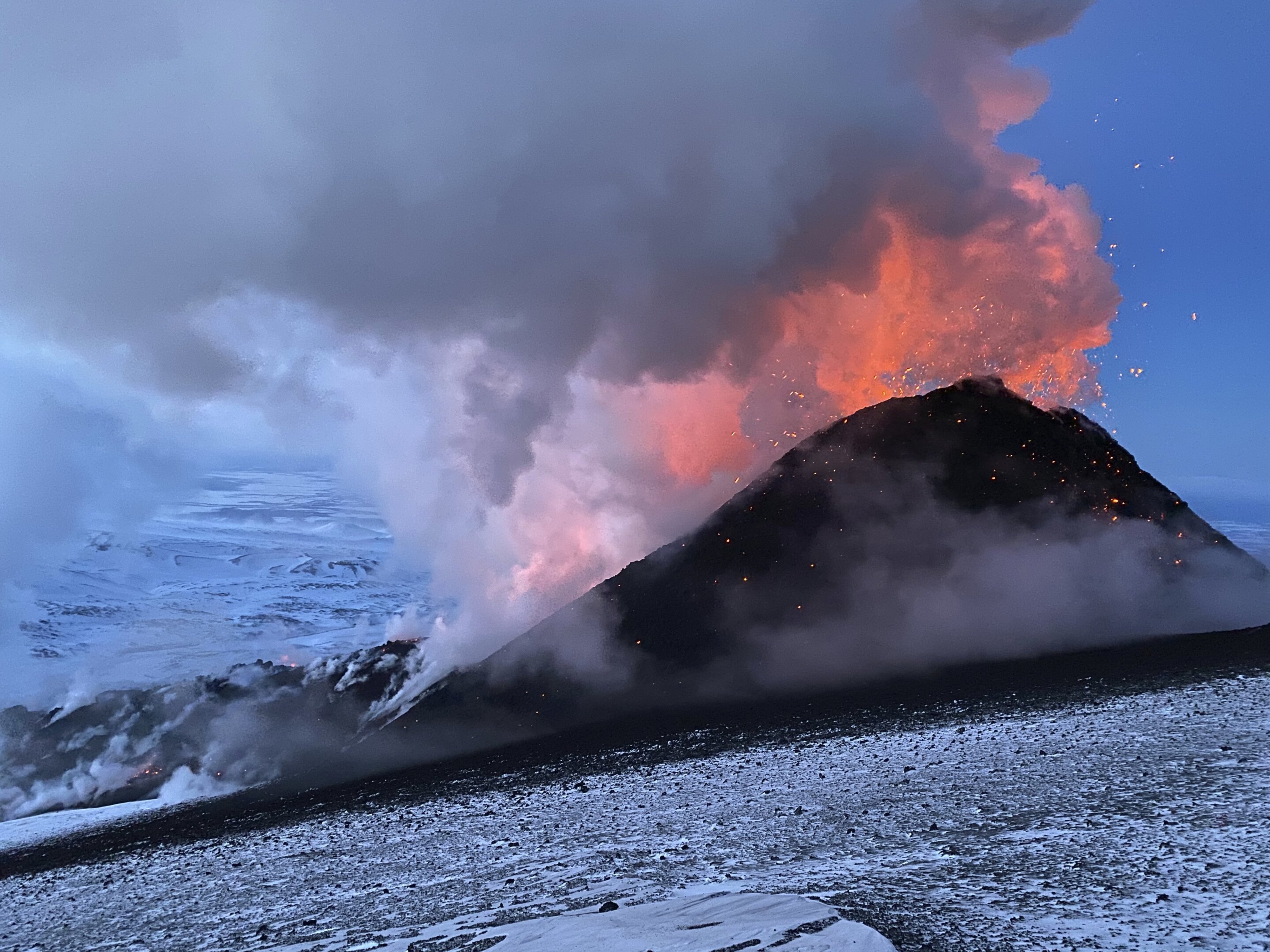 Two volcanoes rumble into action in Russia's far east