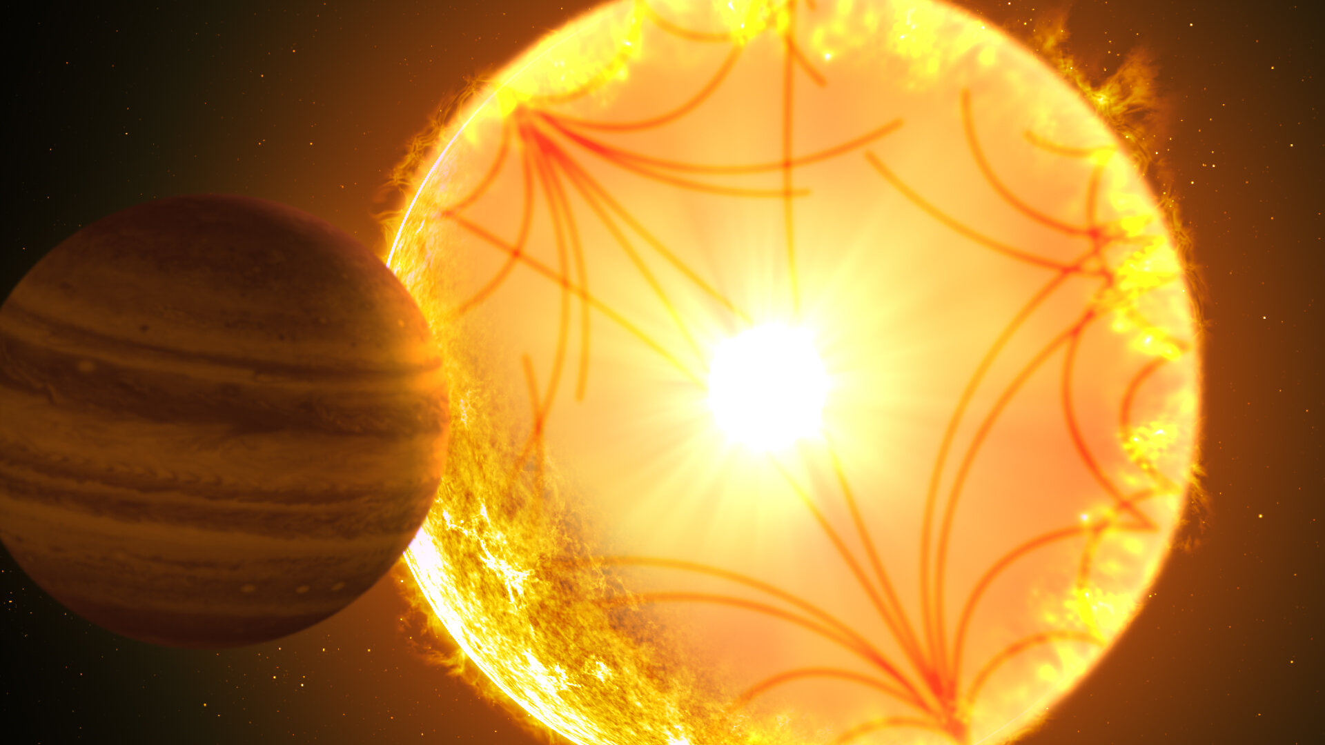 Alien planet found spiraling to its doom around an aging star