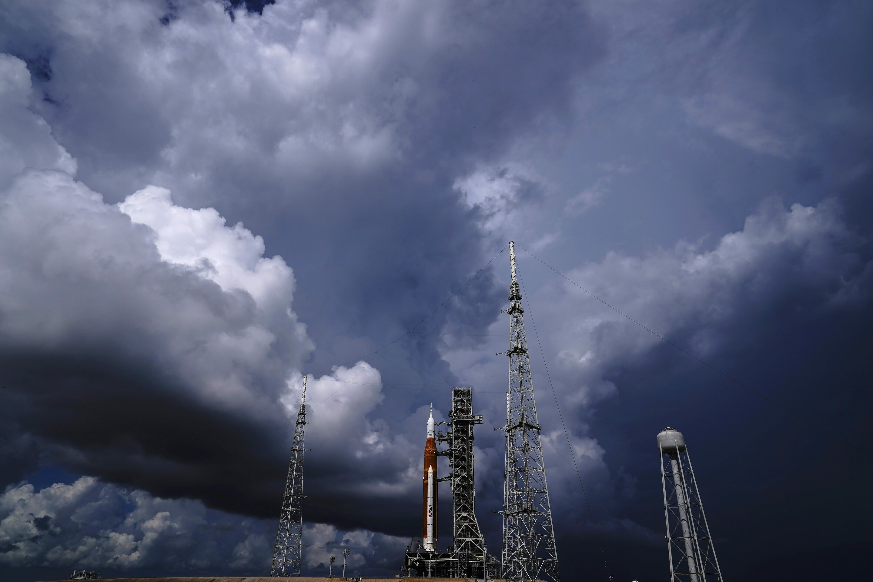 #Approaching storm may delay launch try for NASA moon rocket
