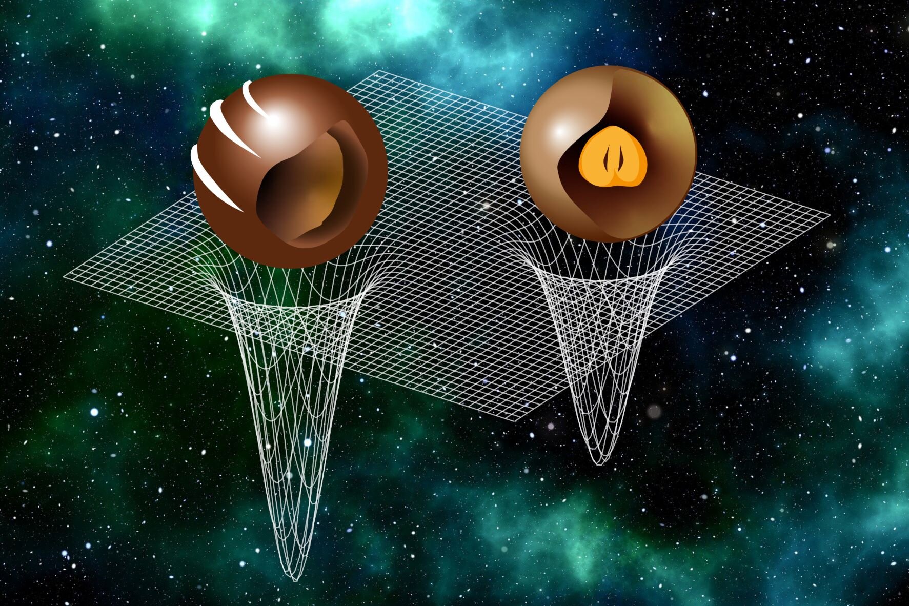 Cosmic chocolate pralines? General neutron star structure revealed