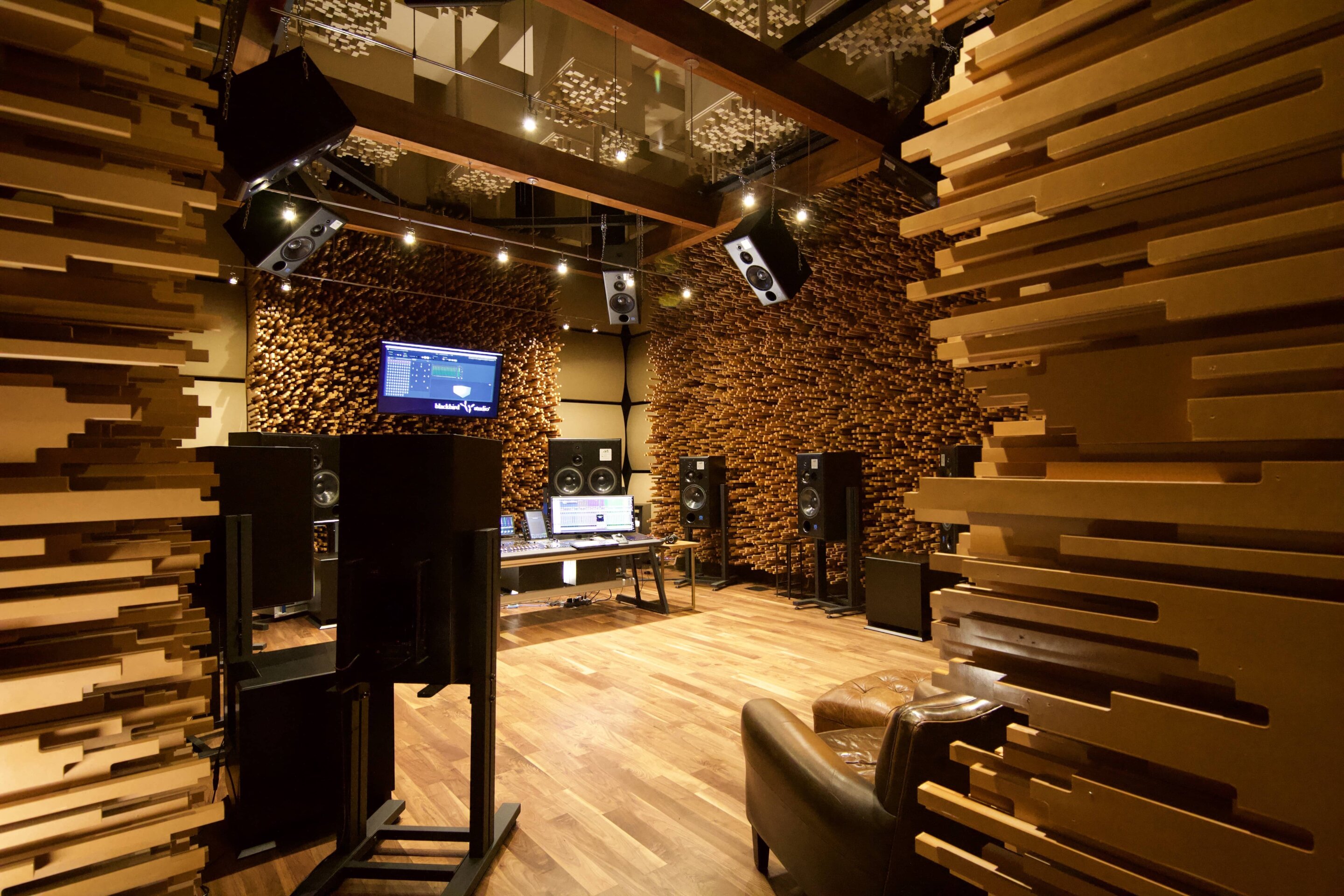 Cultivating a music studio to sound like an indoor forest