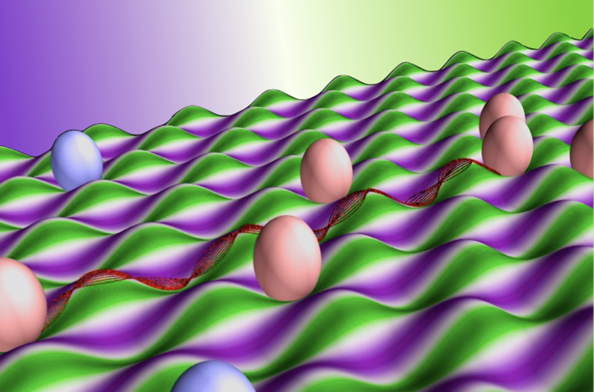 Distinctive electronics made potential by wavy patterns that channel electrons
