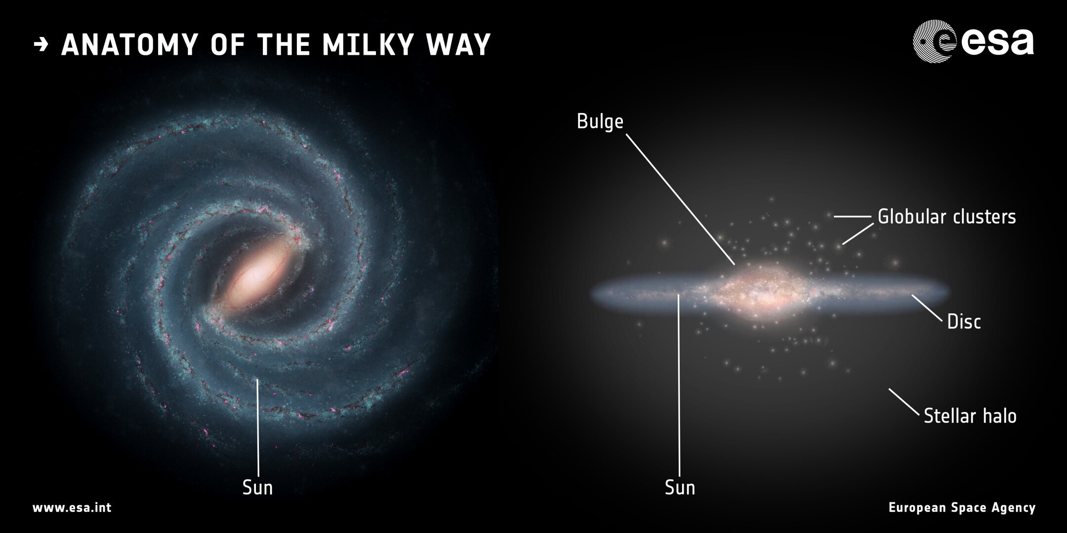 armed milky way barred spiral galaxy