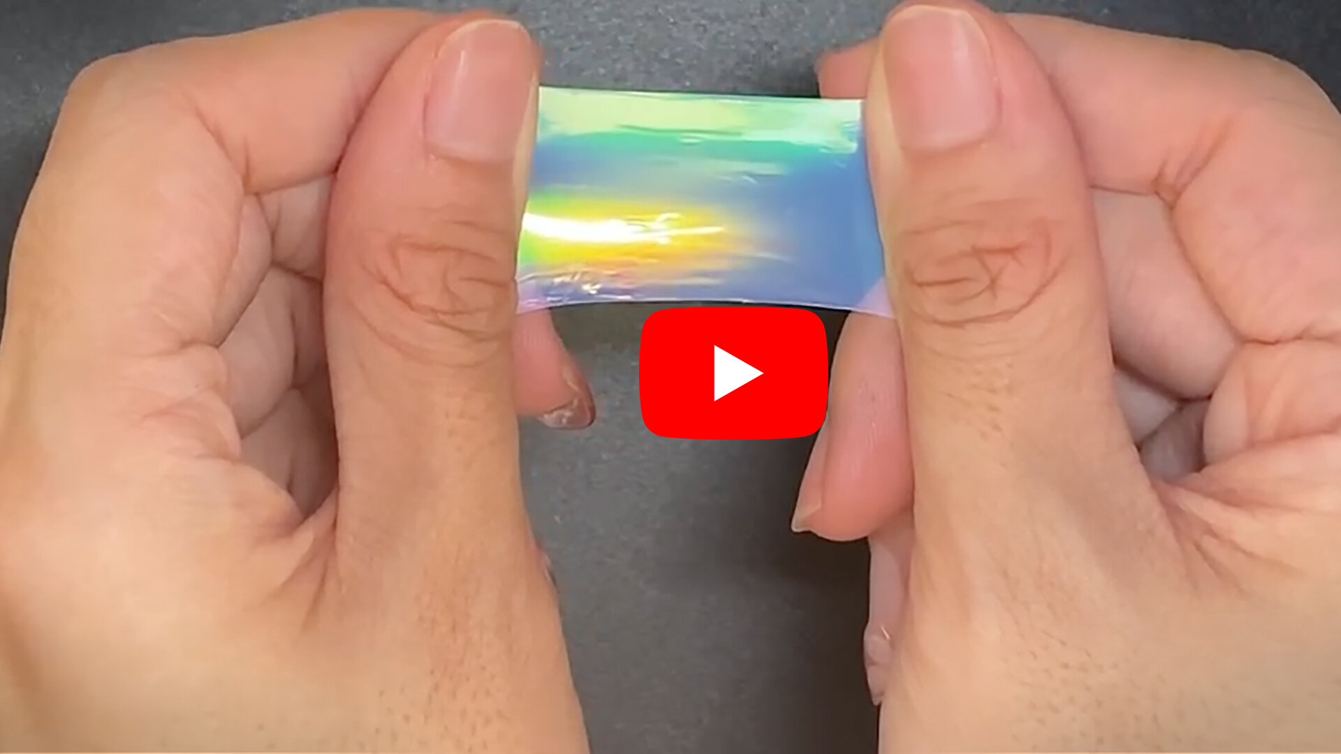 #Gorgeous rainbow-colored, stretchy film for distinguishing sugars