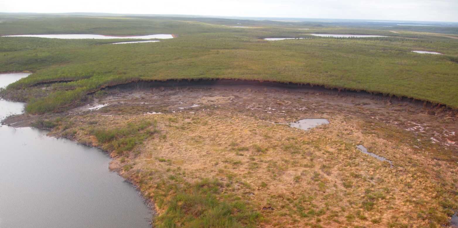 Heat waves thawing Arctic permafrost