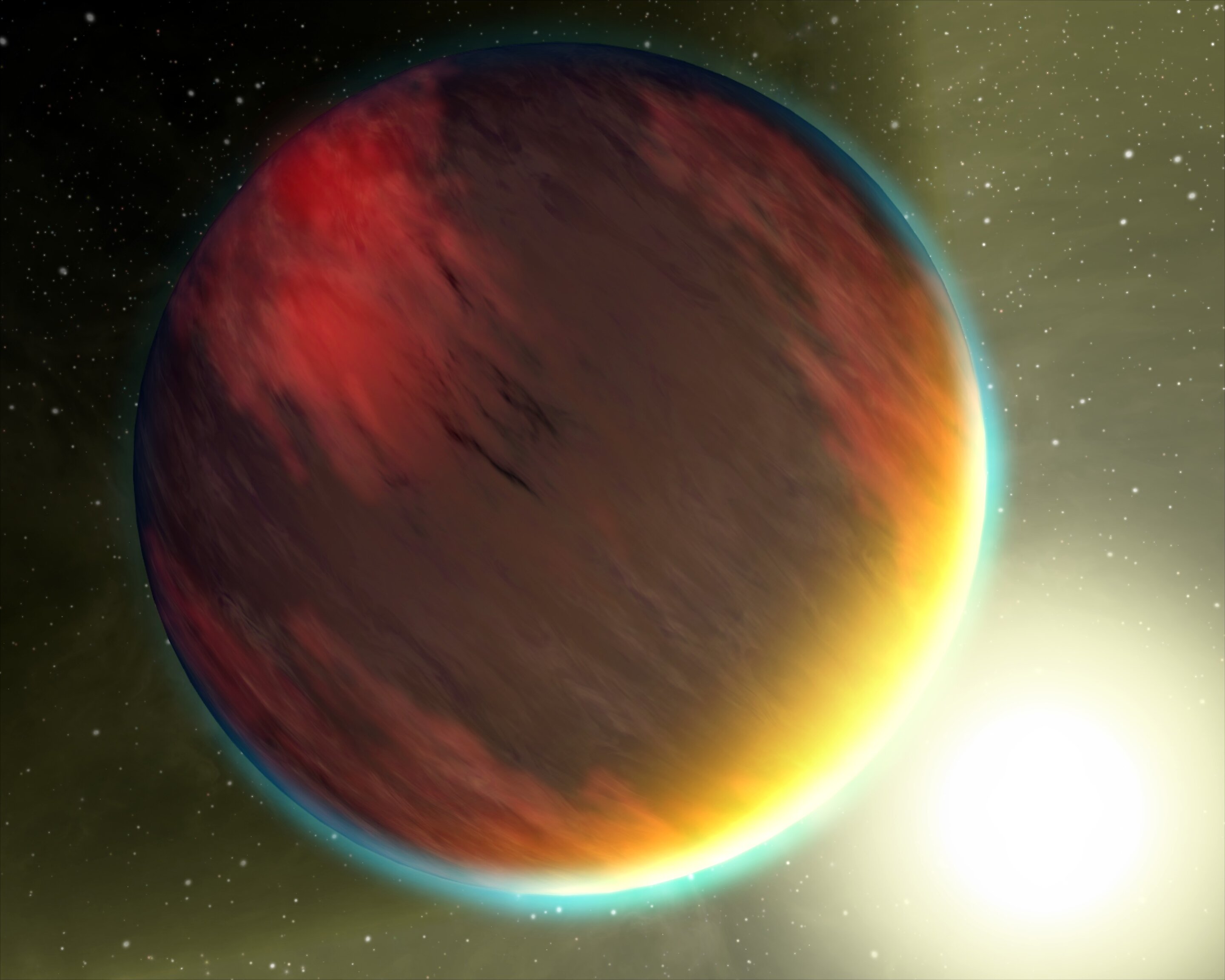A "hot Jupiter's" dark side is revealed in detail for first time