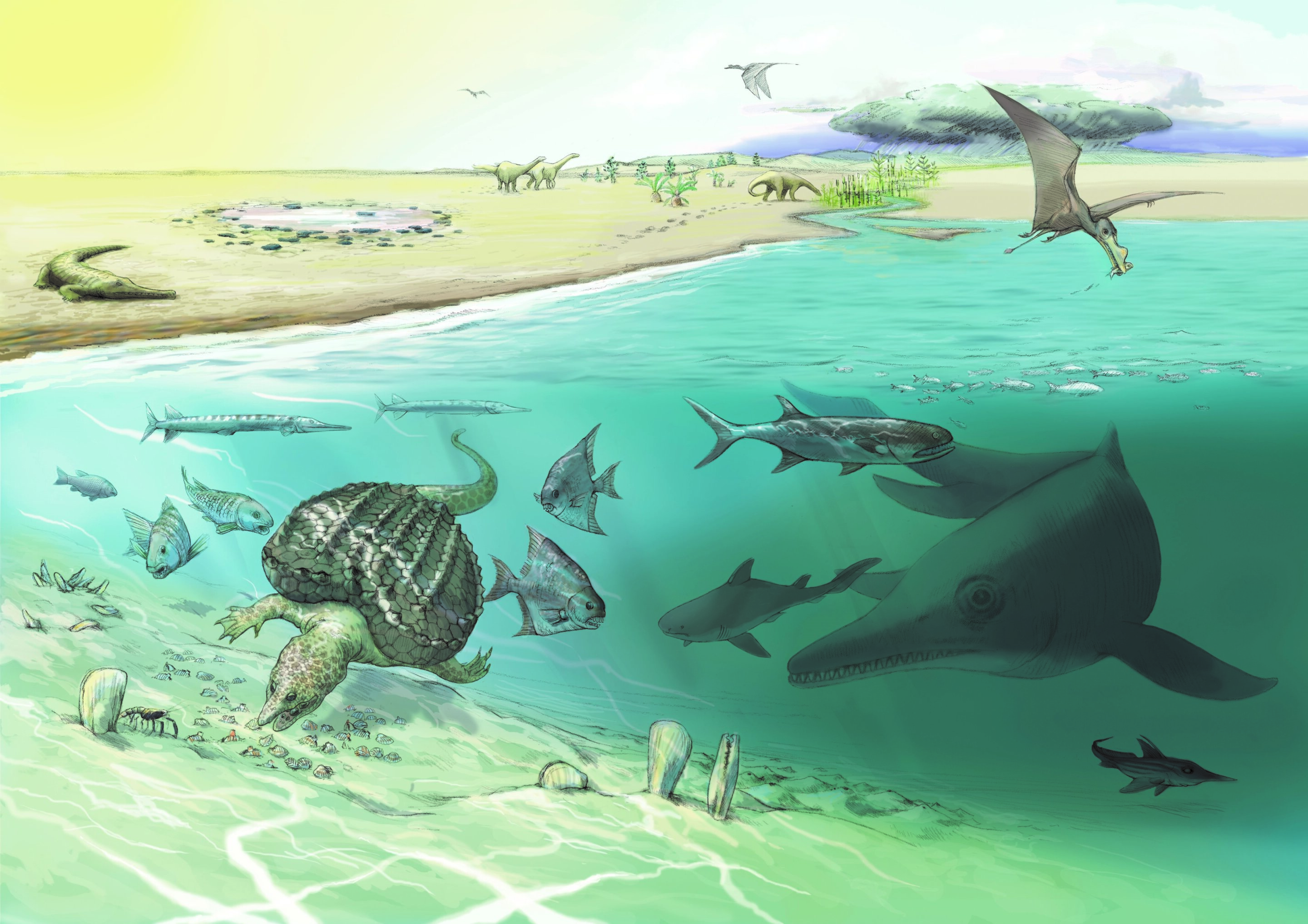 #Huge new ichthyosaur, one of the largest animals ever, uncovered high in the Alps