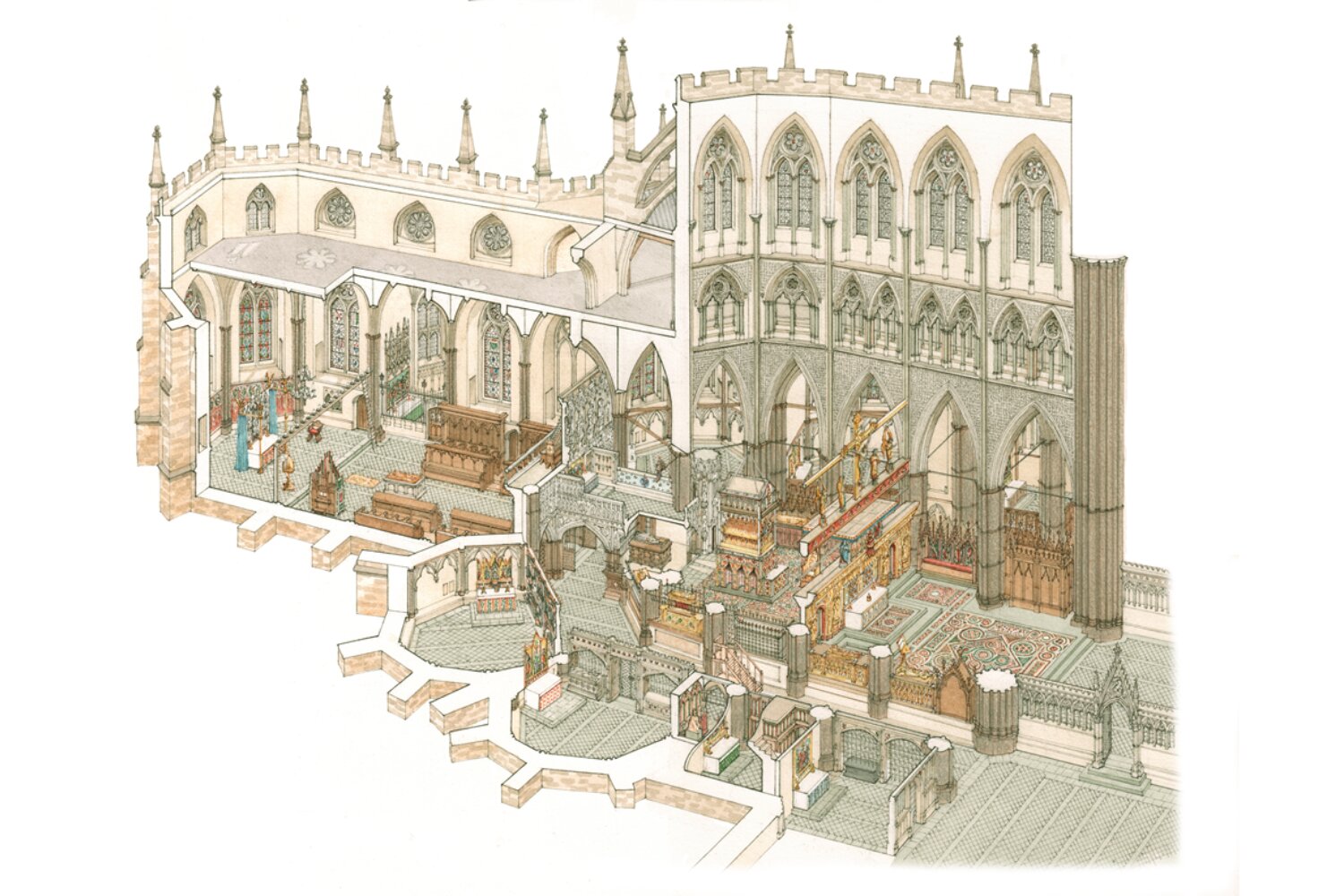 Une chapelle médiévale perdue met en lumière les sépultures royales à l’abbaye de Westminster et révèle une nouvelle étude sur la reconstruction du XVe siècle