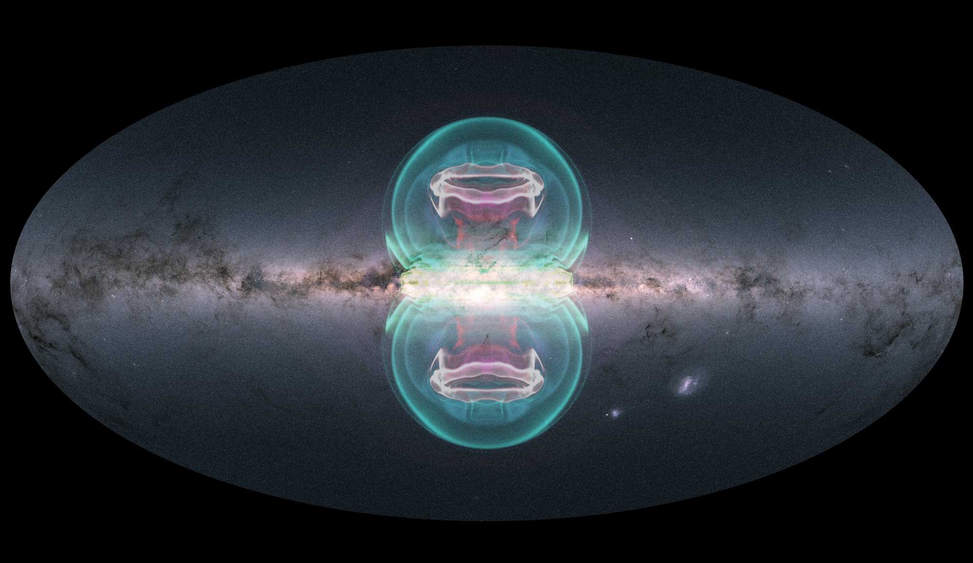 Gelembung besar di pusat Bima Sakti disebabkan oleh lubang hitam supermasif