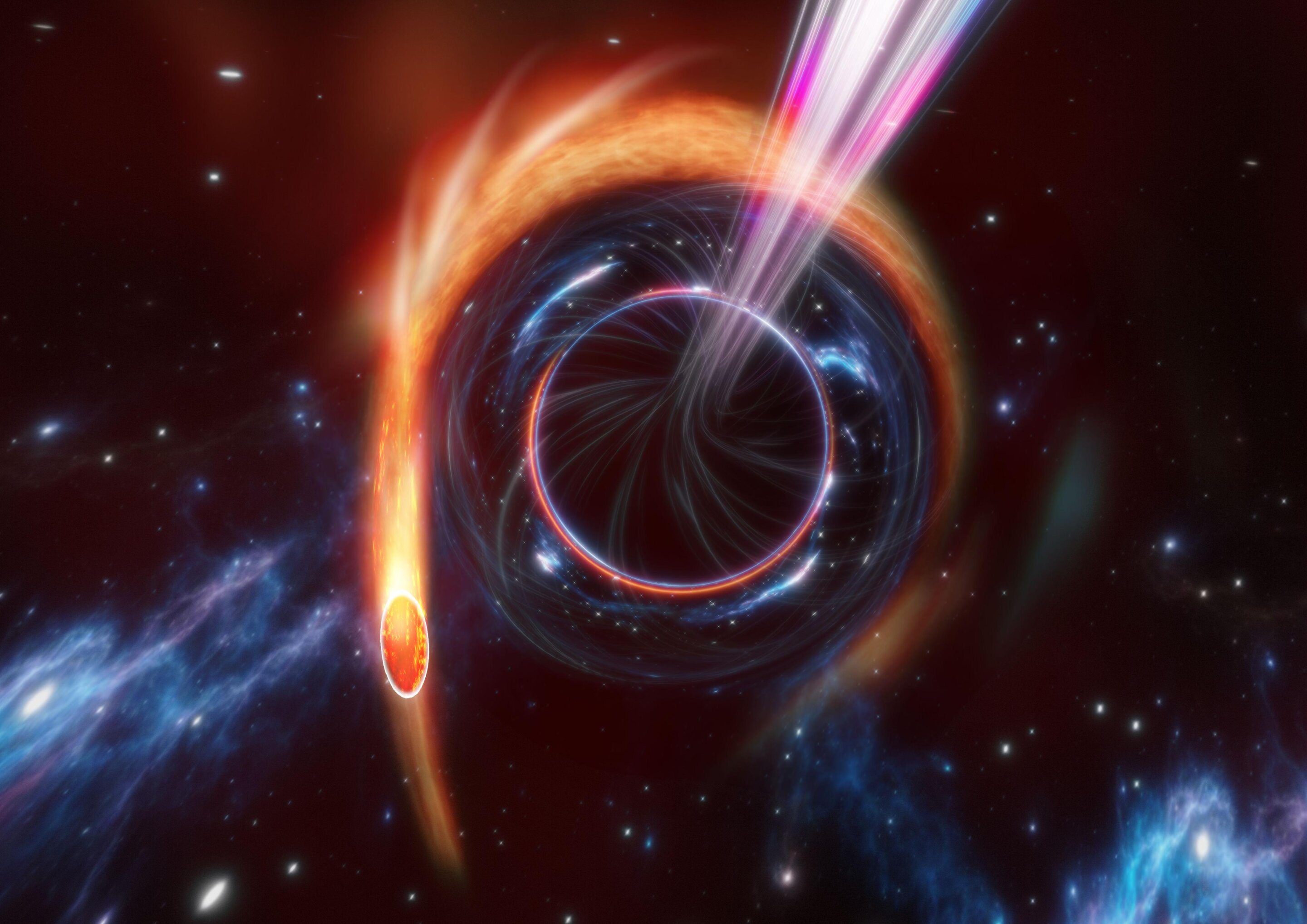 Mysteriously bright flash is a black hole jet pointing straight toward Earth, as..