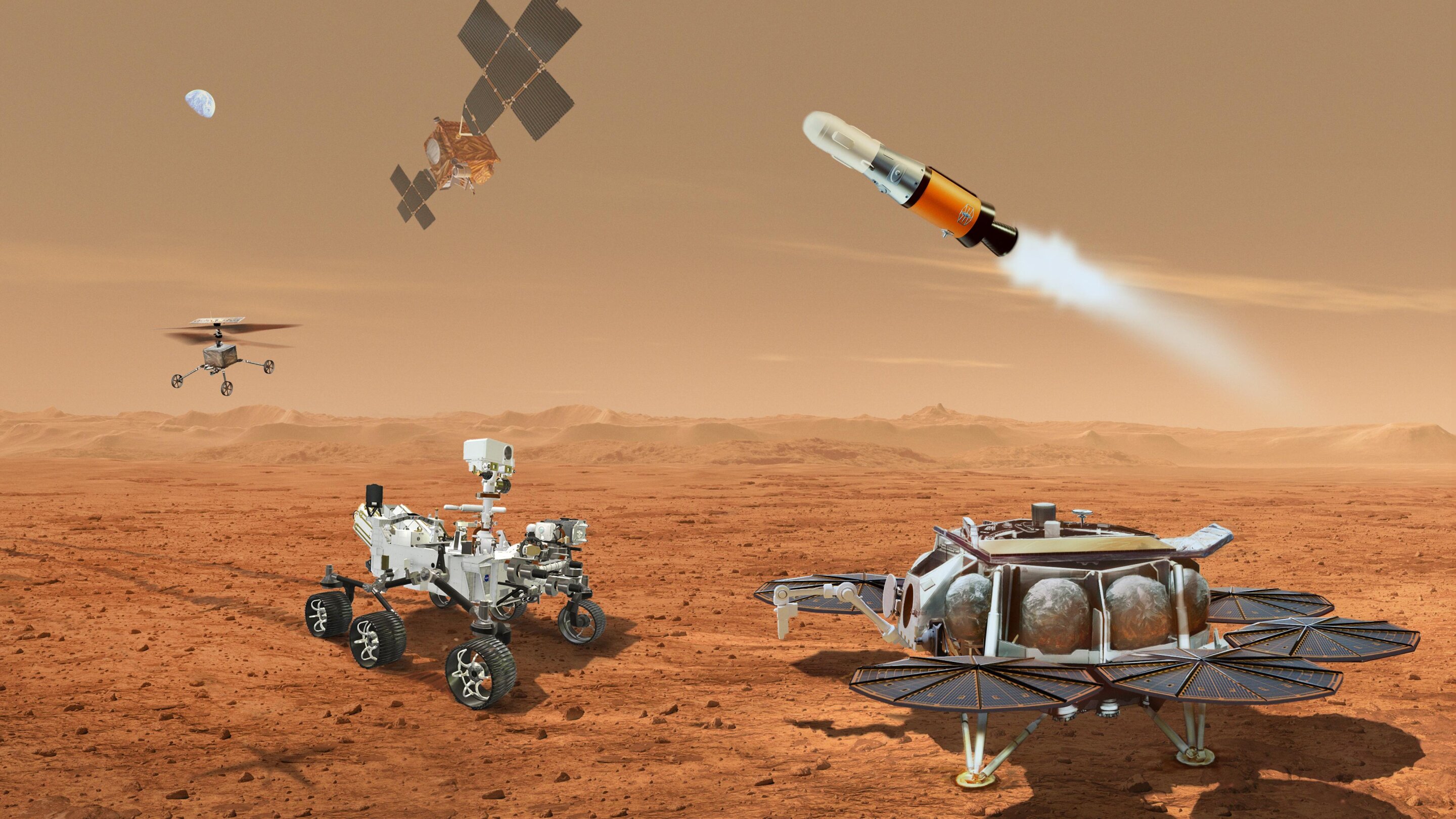 NASA i Europejska Agencja Kosmiczna uzgadniają kolejne kroki w celu zwrócenia próbek Marsa na Ziemię