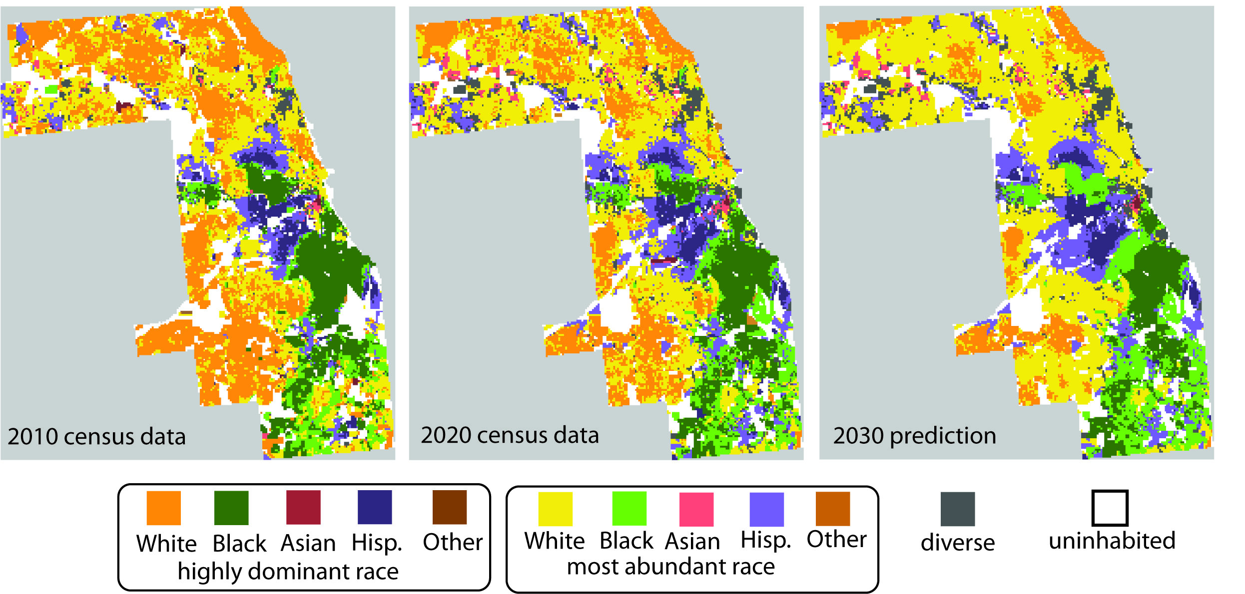 New machine-learning algorithm can predict how racial makeup of neighborhoods will change