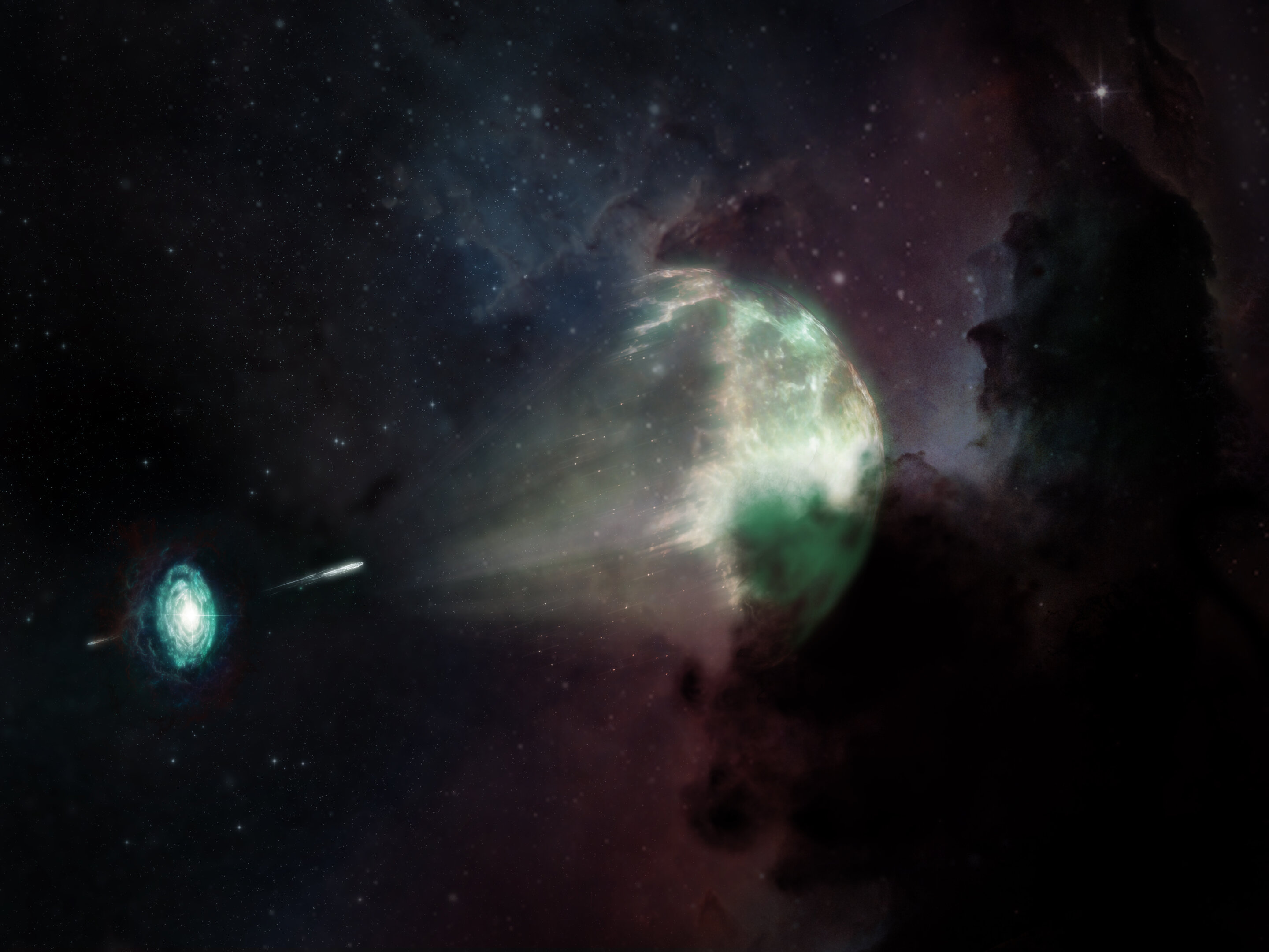 Explosive neutron star merger captured for the first time in millimeter light