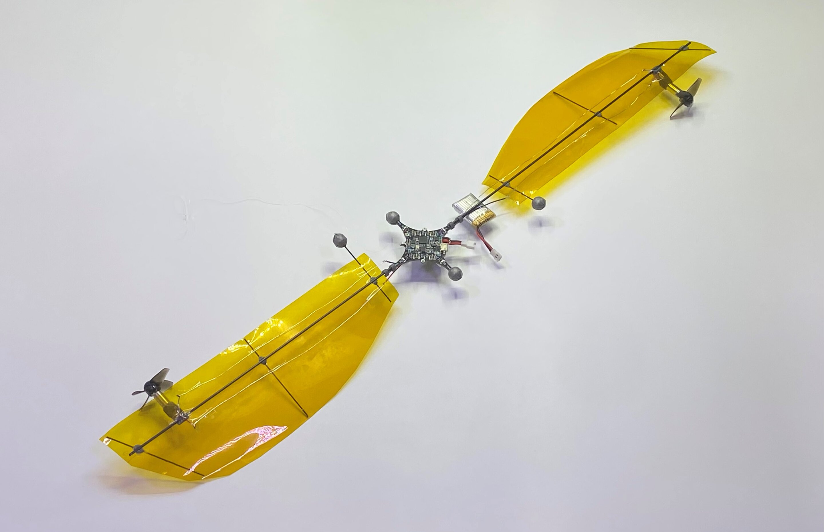 Tiny drone based on maple seed pod doubles flight time