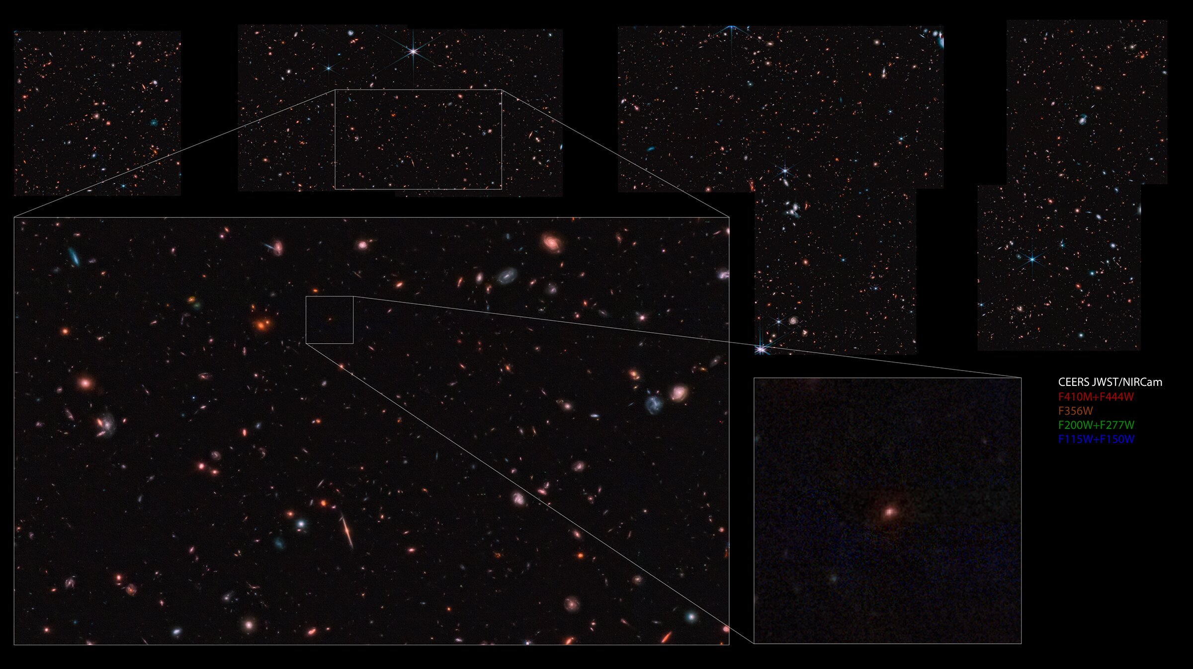 Wide view of early universe hints at galaxy among earliest ever detected