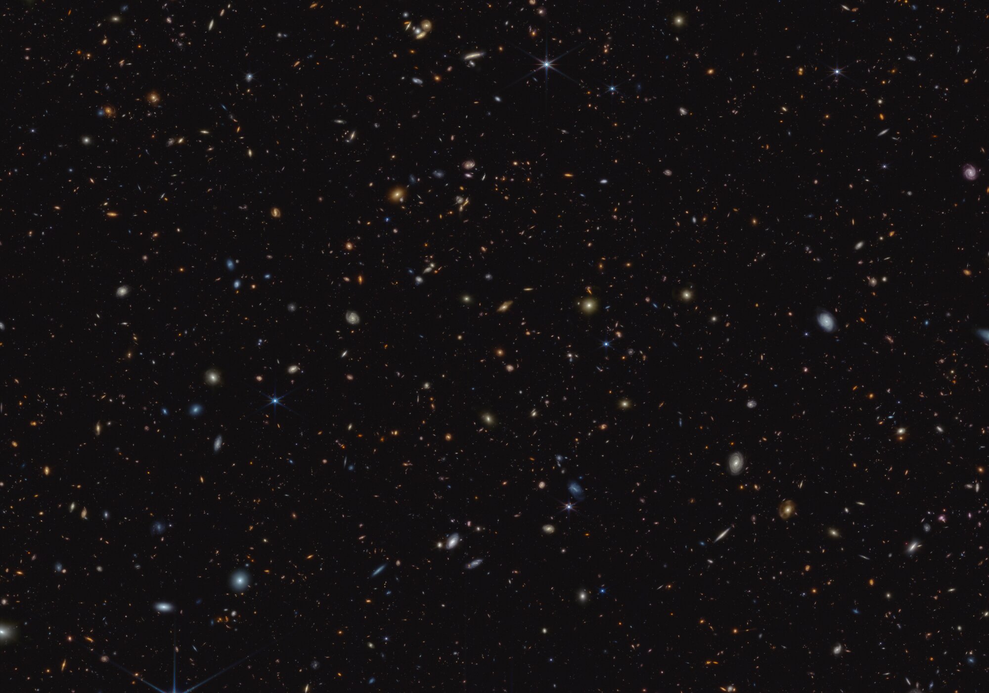 Webb teleskops parāda, ka agrīnais Visums tika sadalīts ar zvaigžņu veidošanās uzliesmojumiem
