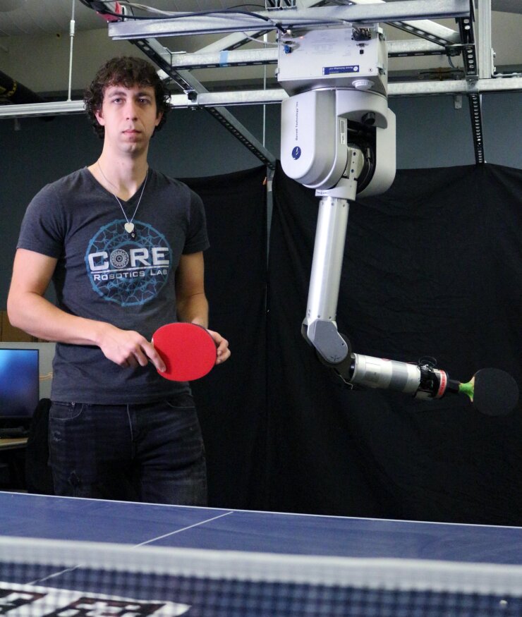 Researchers use table tennis to understand human-robot dynamics in agile environments