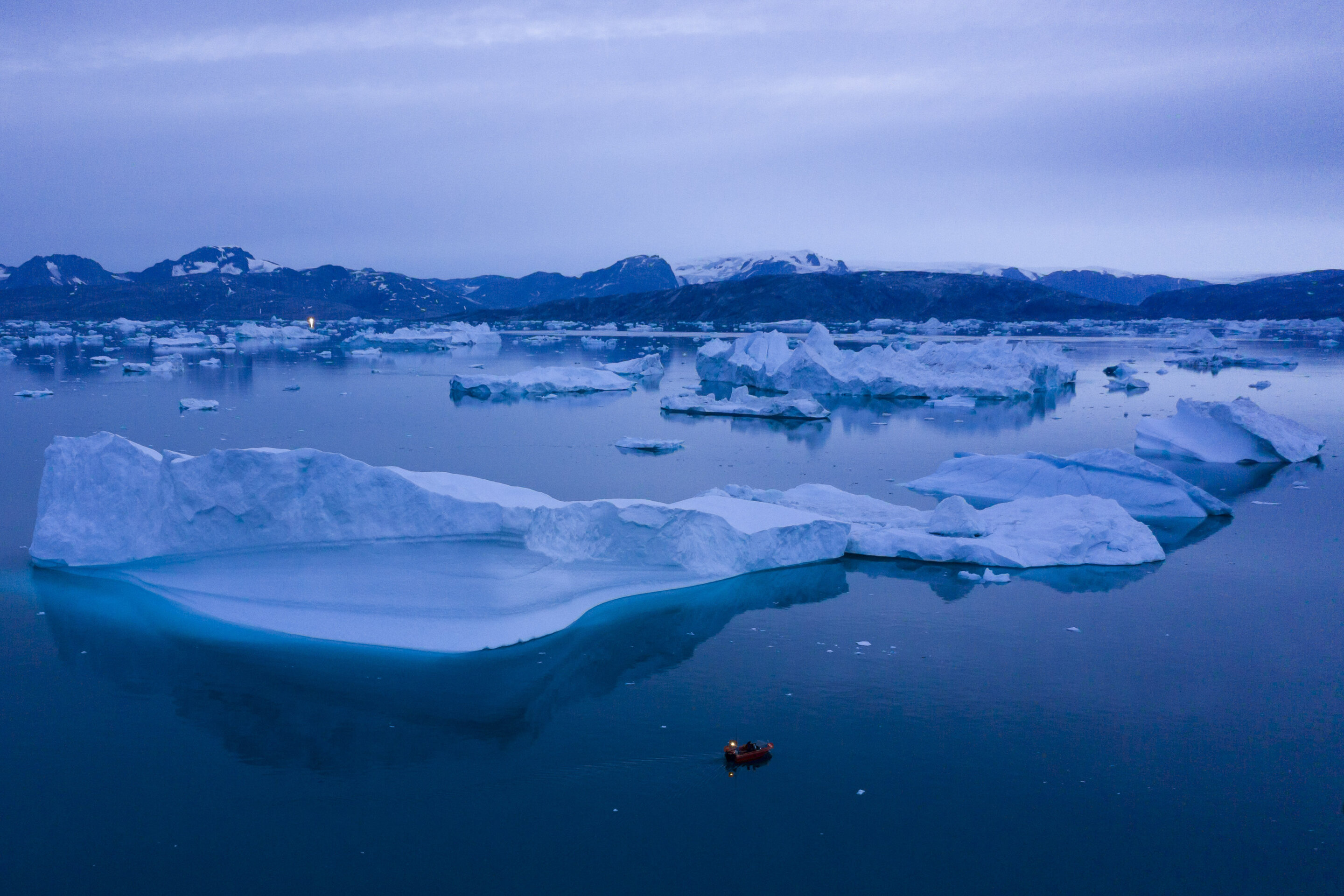 #New ice core analysis shows sharp Greenland warming spike