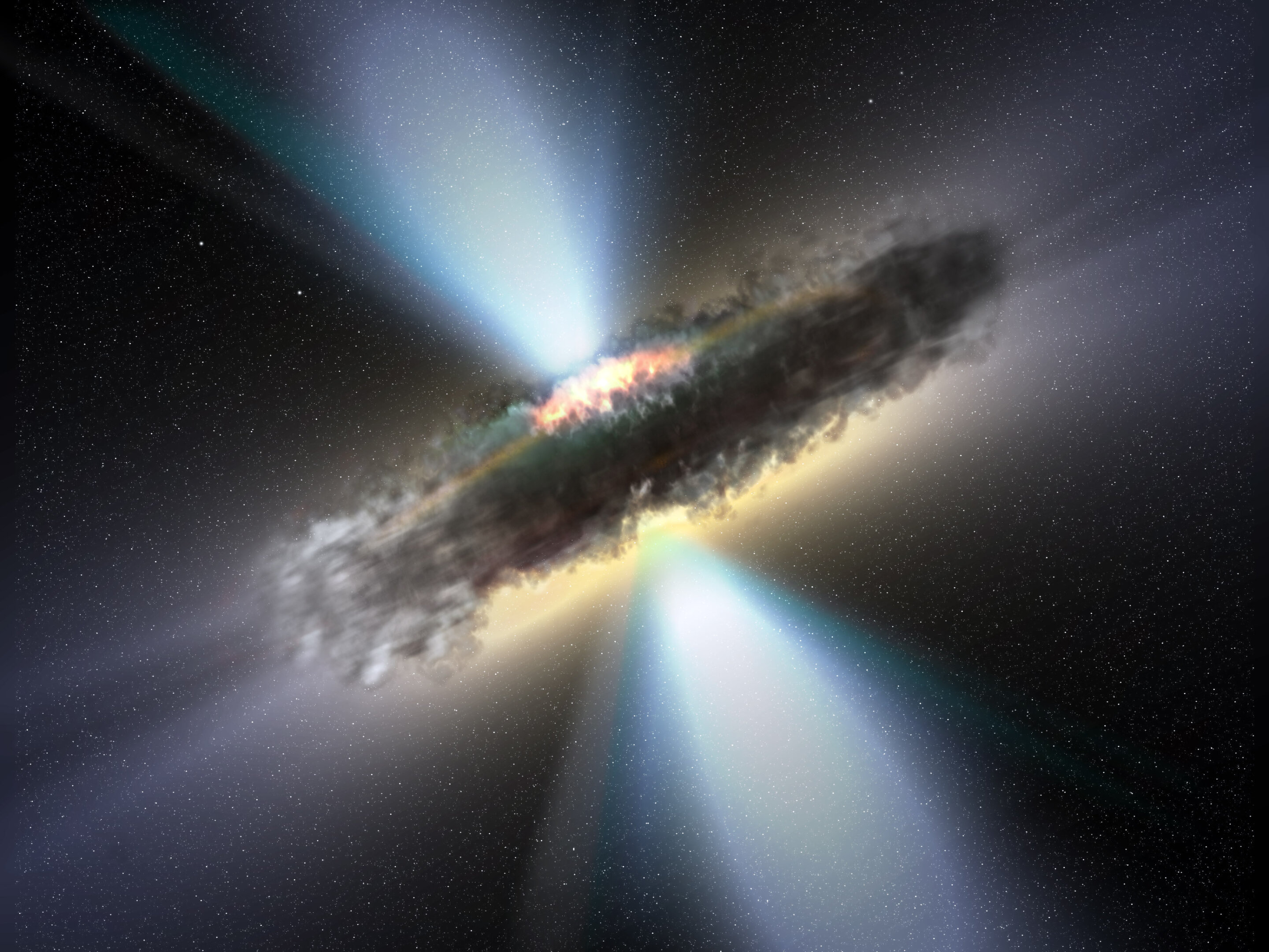 Una nueva investigación muestra que los quásares pueden estar enterrados en sus galaxias anfitrionas