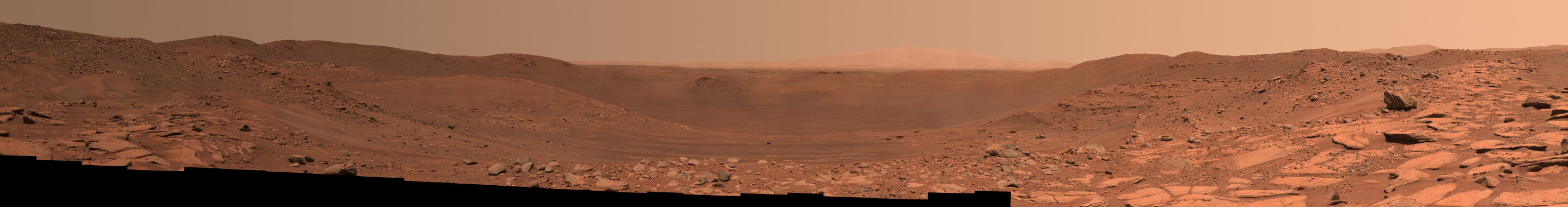 El rover Perseverance captura la vista del cráter Belva de Marte