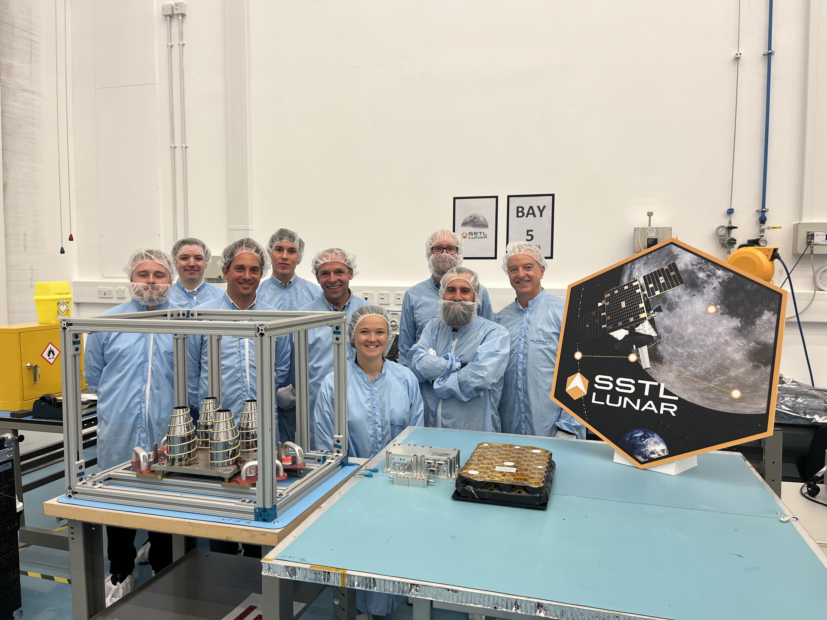Satellite maker receives first-ever satnav receiver designed to function in lunar orbit.