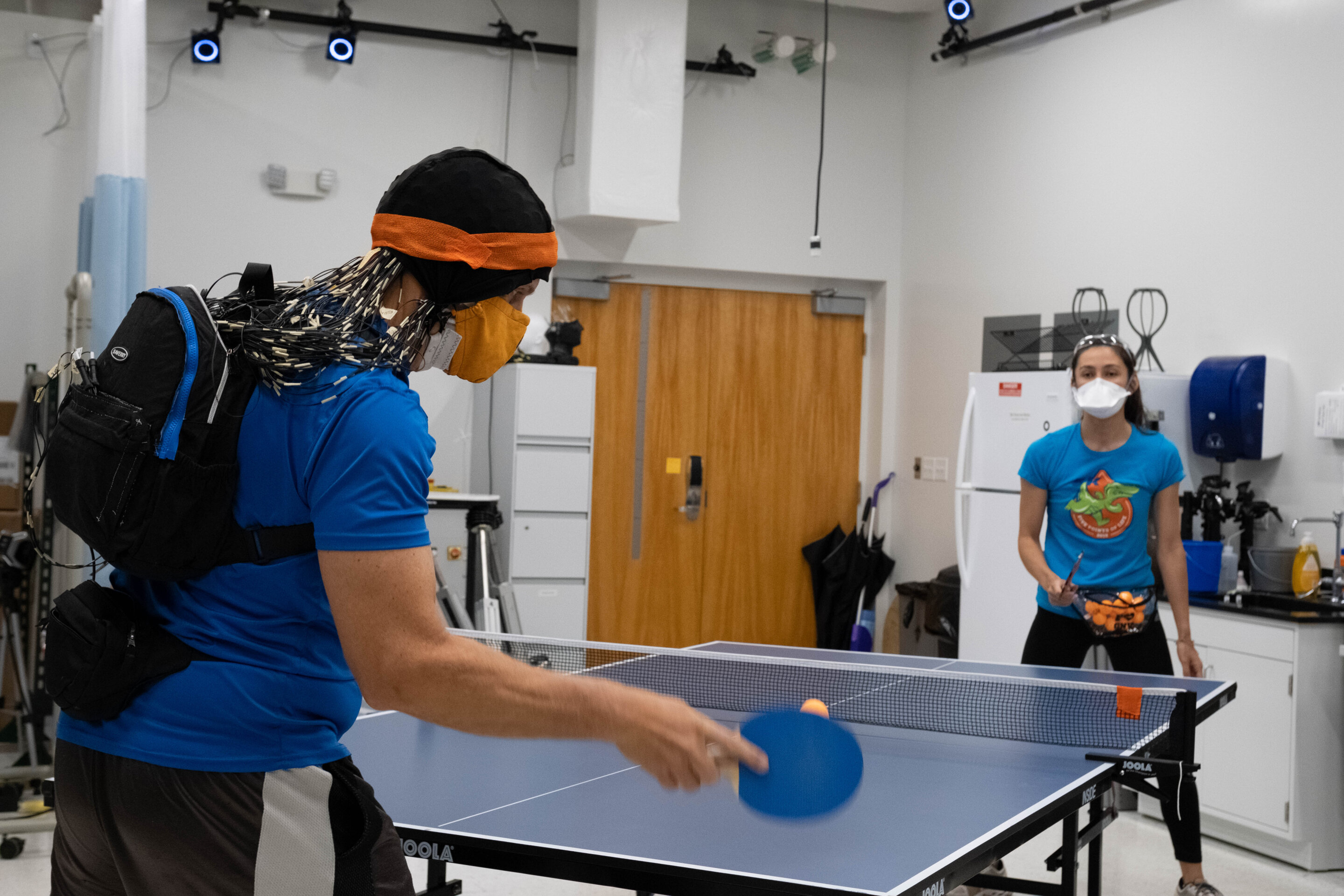 Table tennis brain teaser Playing against robots makes our brains work harder
