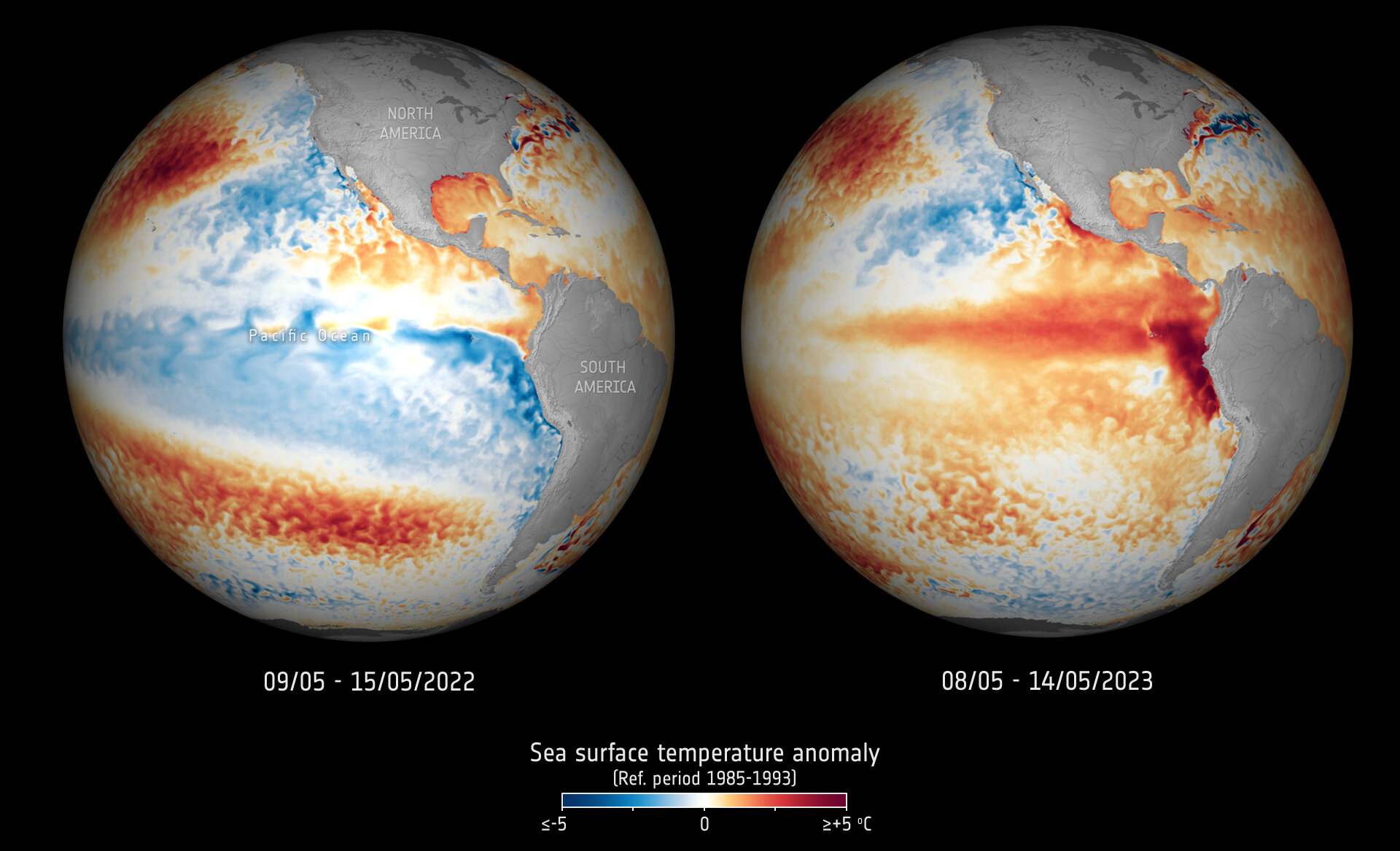 Satellieten volgen patronen die naar El Niño leiden