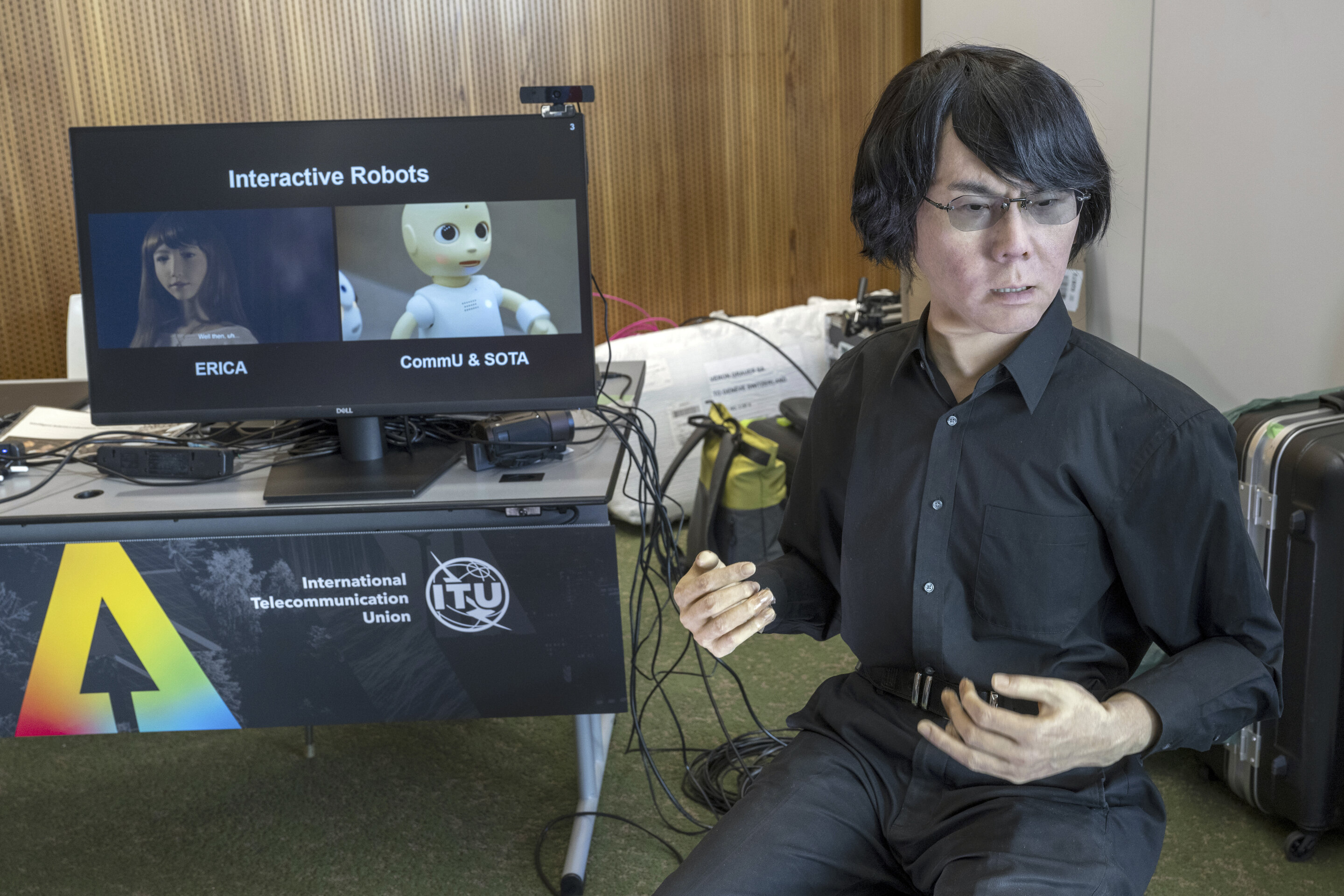 UN tech agency rolls out human-looking robots for questions at a
