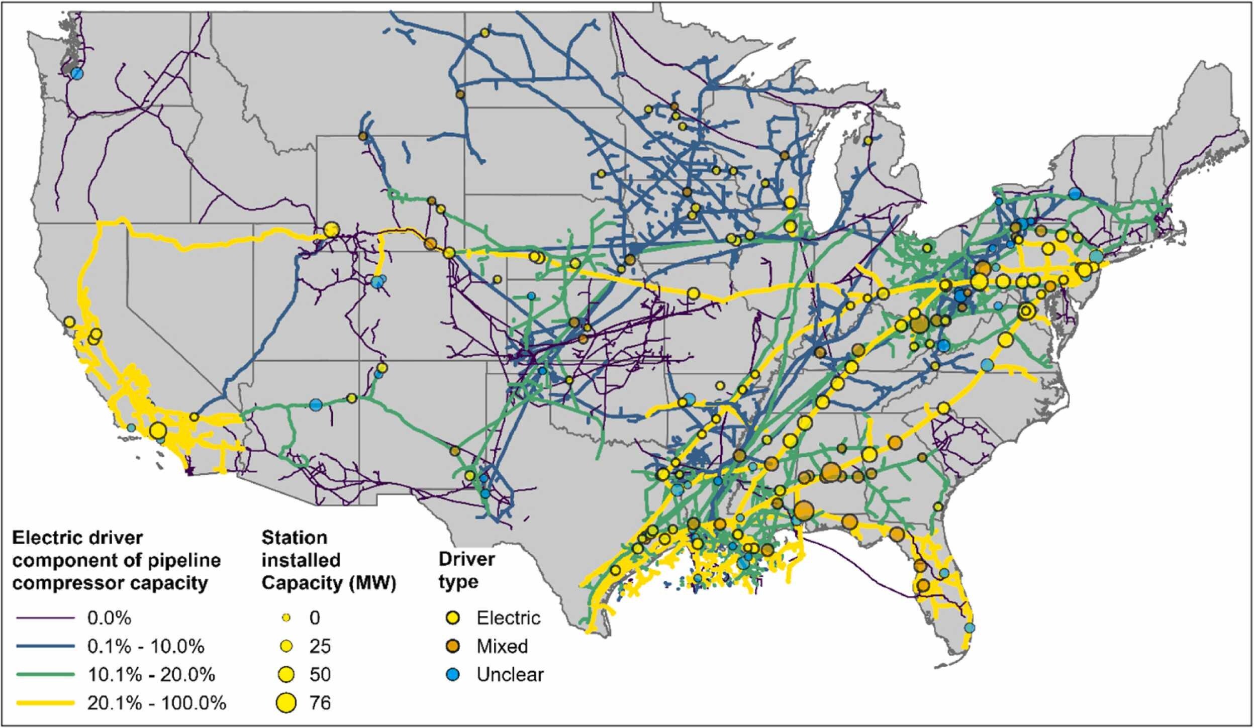 US natural gas pipelines vulnerable to electric outages
